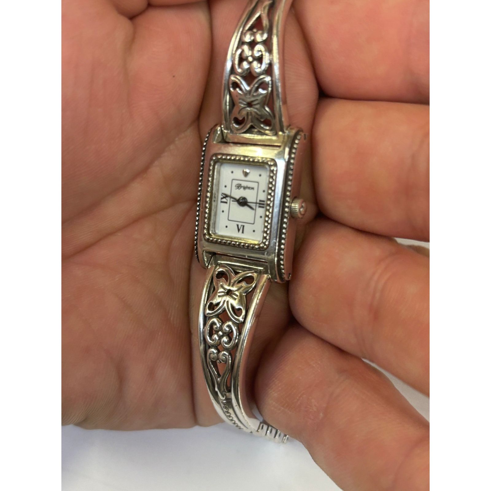 Brighton Brighton Silver Plated Butterfly Watch! New Battery! Size ONE SIZE - 4 Thumbnail
