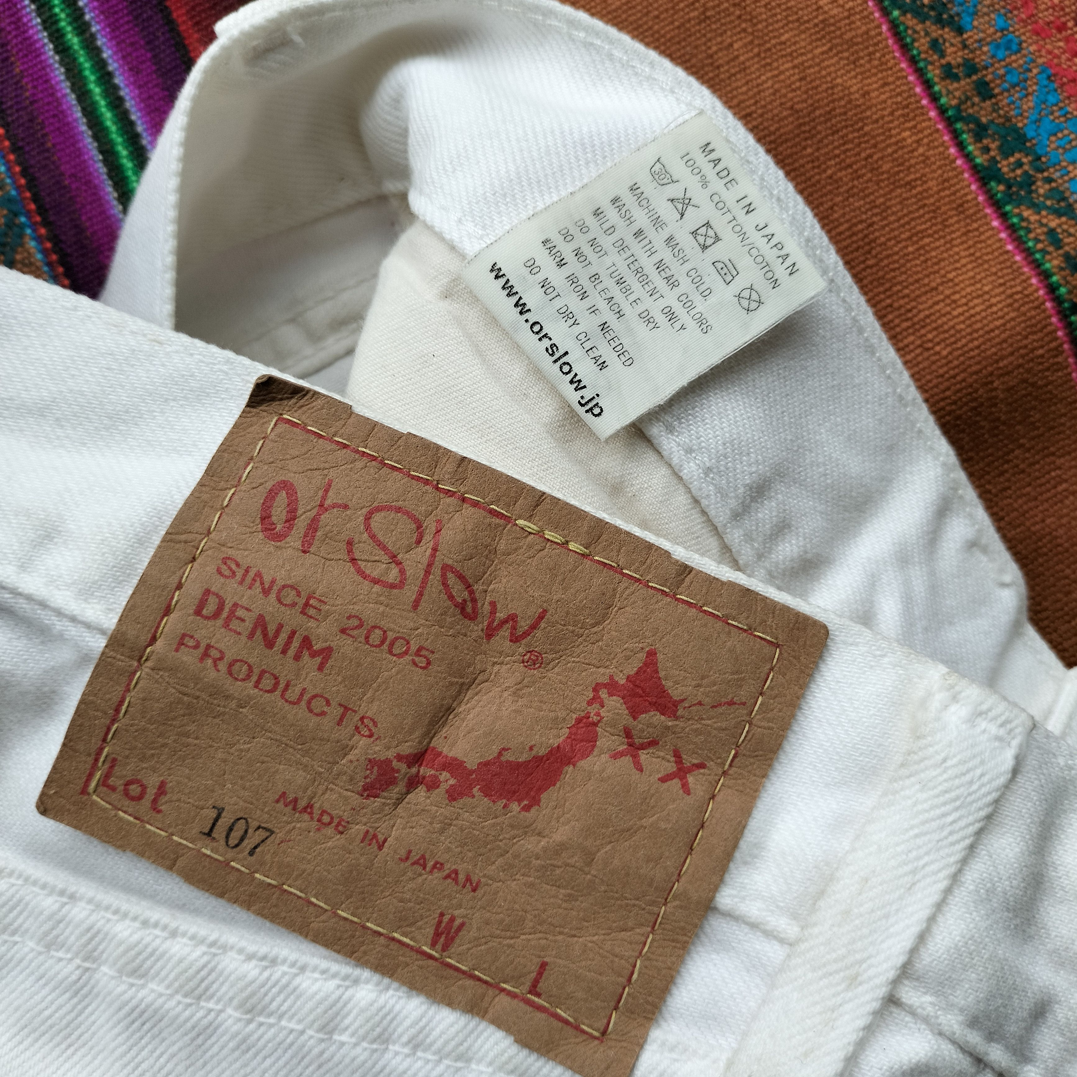 Orslow Orslow 107 white slim fit jeans Size US 29 - 7 Thumbnail