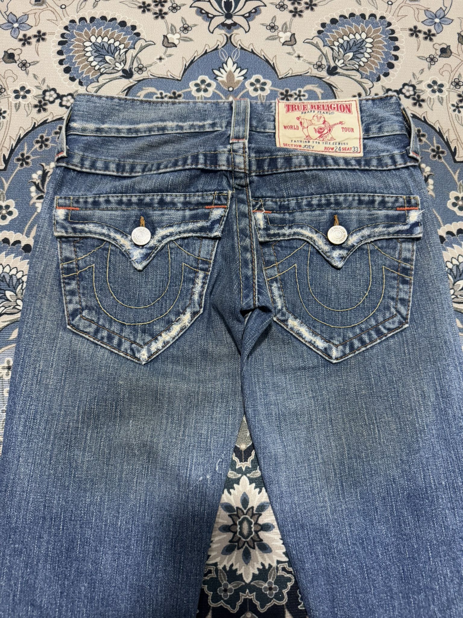 True Religion Y2K Flare True Religion Distressed Denim Size 27" / US 4 / IT 40 - 11 Thumbnail