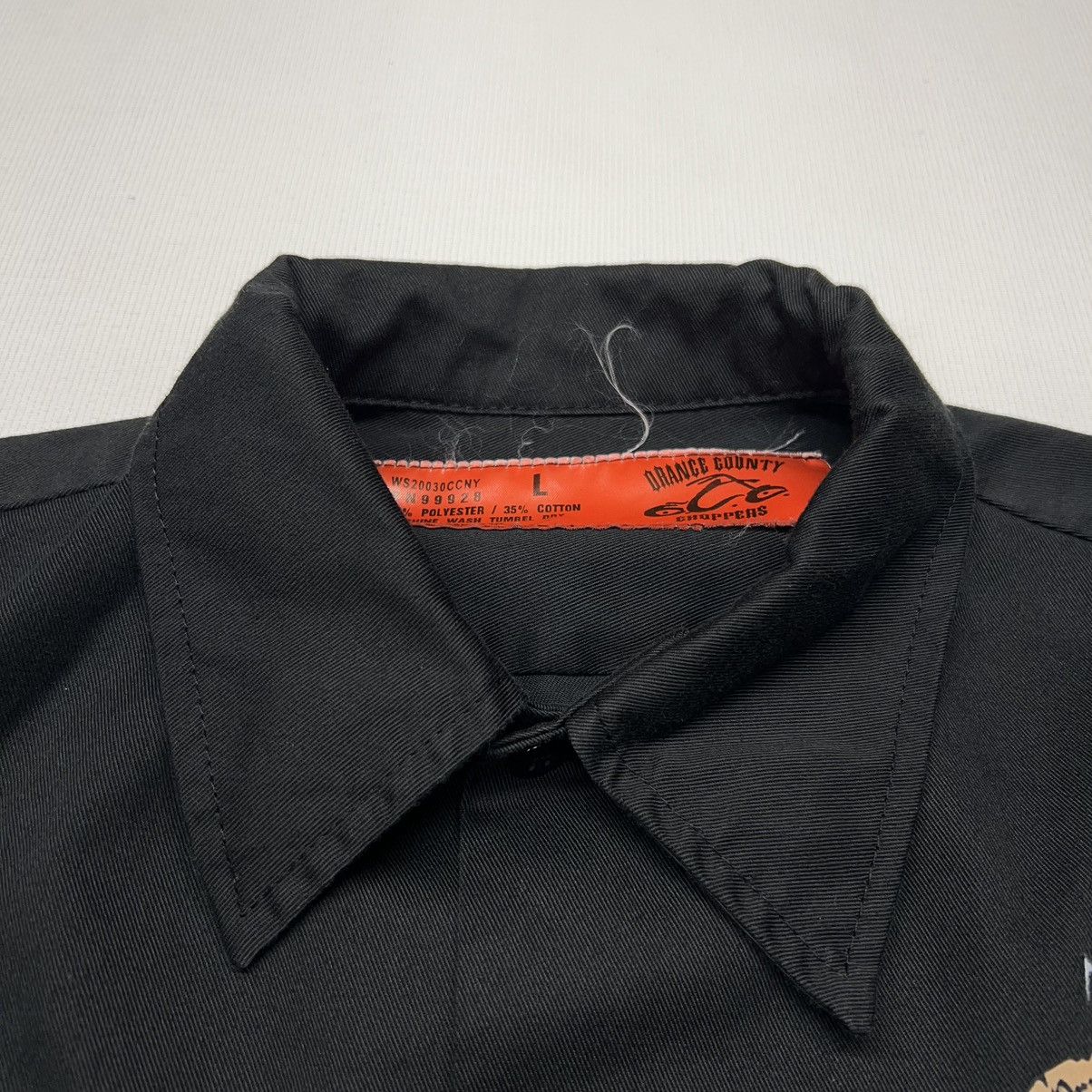 Vintage VTG Orange County Choppers Button Shirt Black Mechanic Work Size US L / EU 52-54 / 3 - 5 Thumbnail