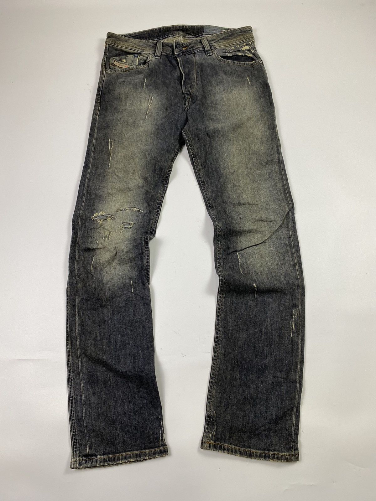 Designer × Diesel × If Six Was Nine diesel distress darron wash jeans pant Size US 31 - 1 Thumbnail