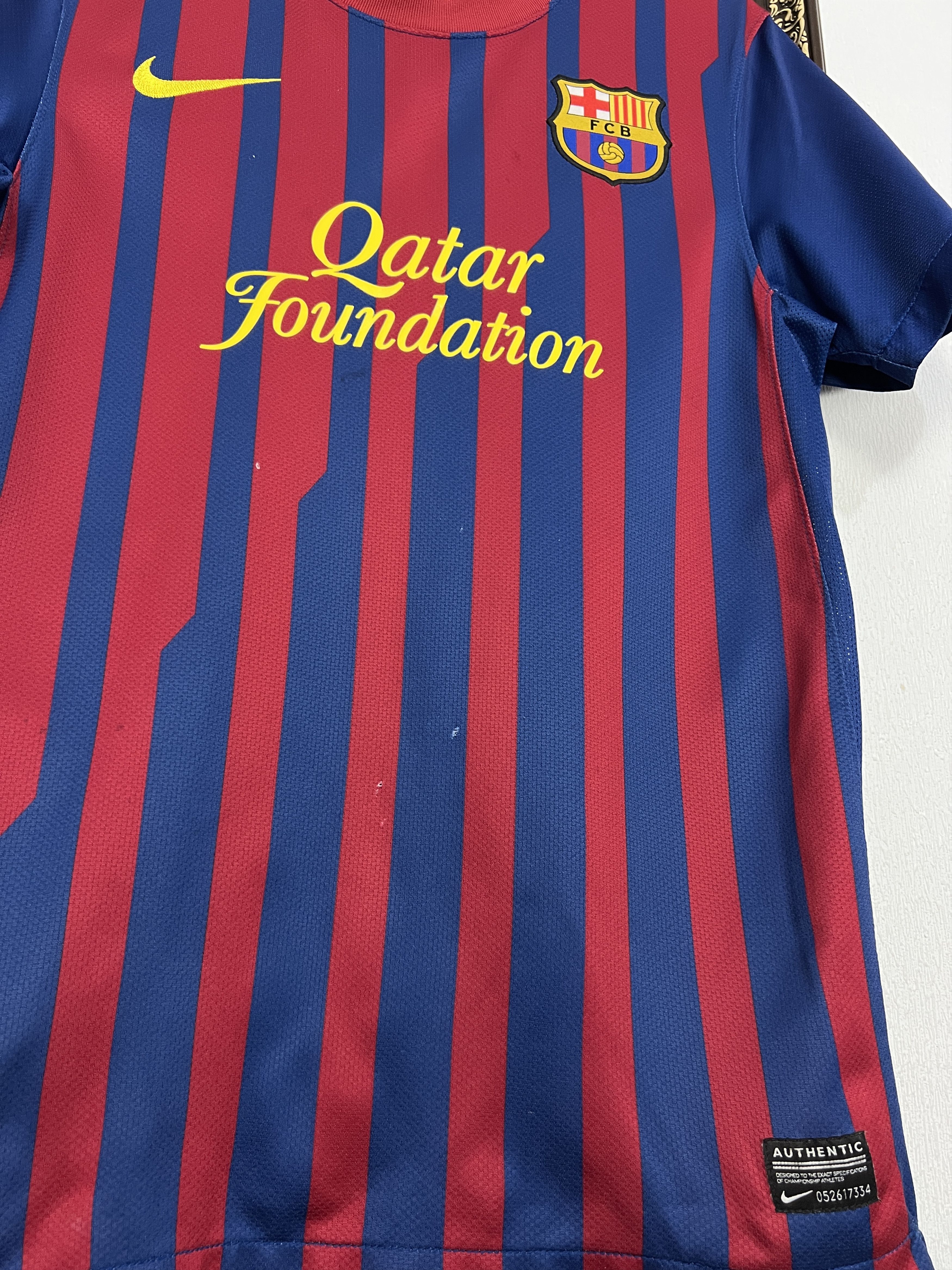 Nike Barcelona football shirt Soccer Messi Jersey Trikot Camiseta Size US S / EU 44-46 / 1 - 7 Thumbnail