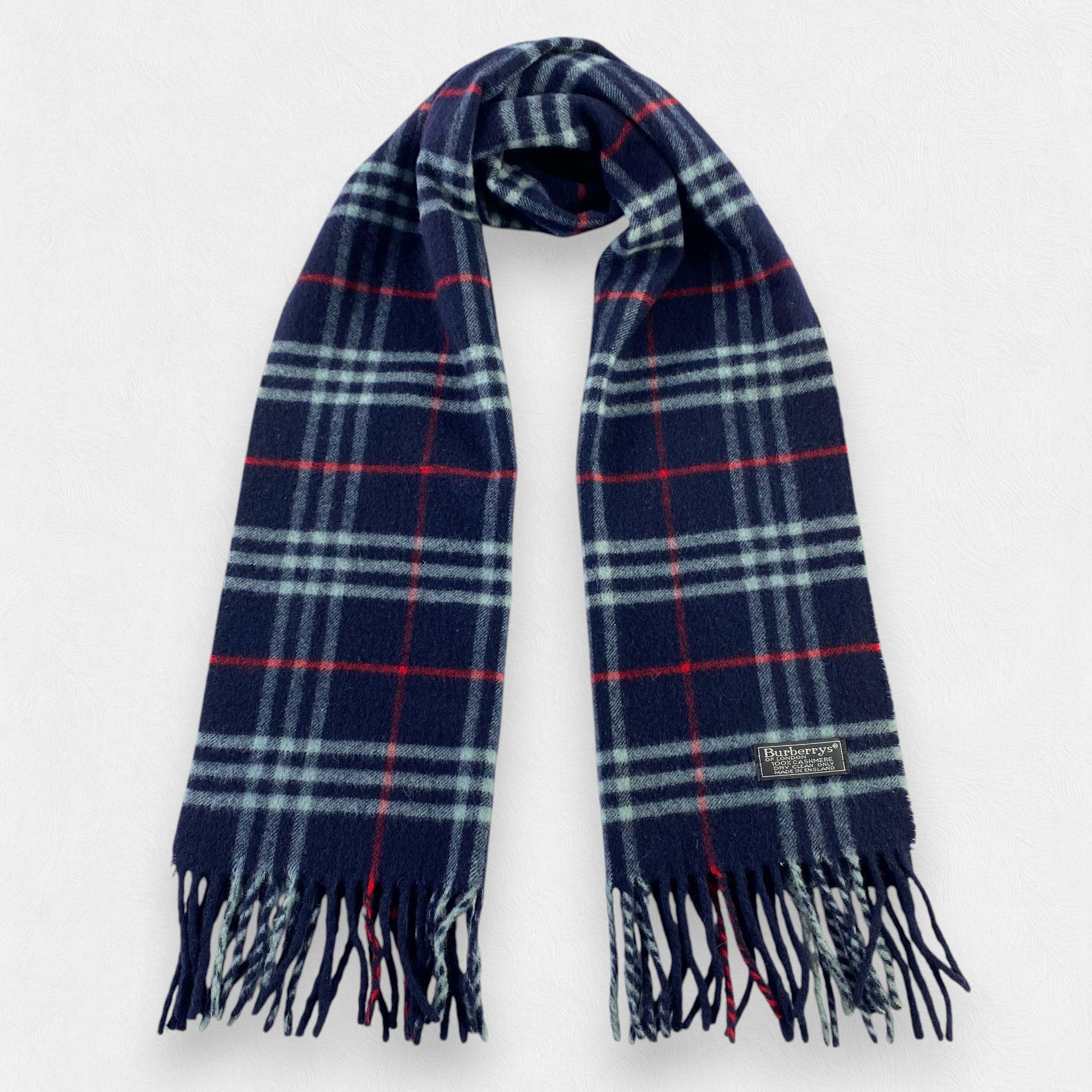 Burberry × Vintage Burberry Scarf Nova Check Neck Wrap Cashmere Muffler Size ONE SIZE - 1 Thumbnail