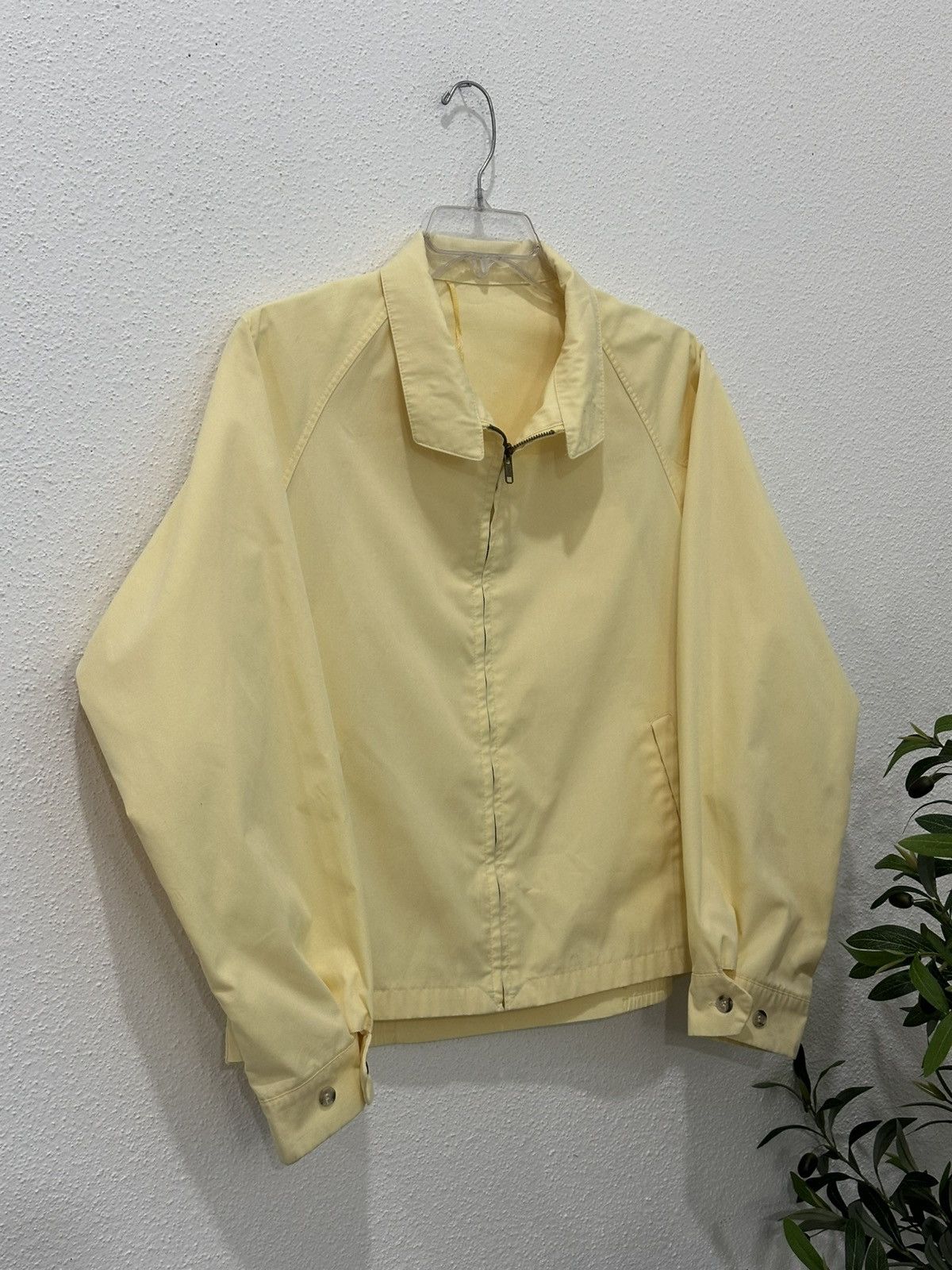 Vintage Vintage 80s Butter Yellow Jacket Size M Cropped Ideal Zipper Size US M / EU 48-50 / 2 - 3 Thumbnail