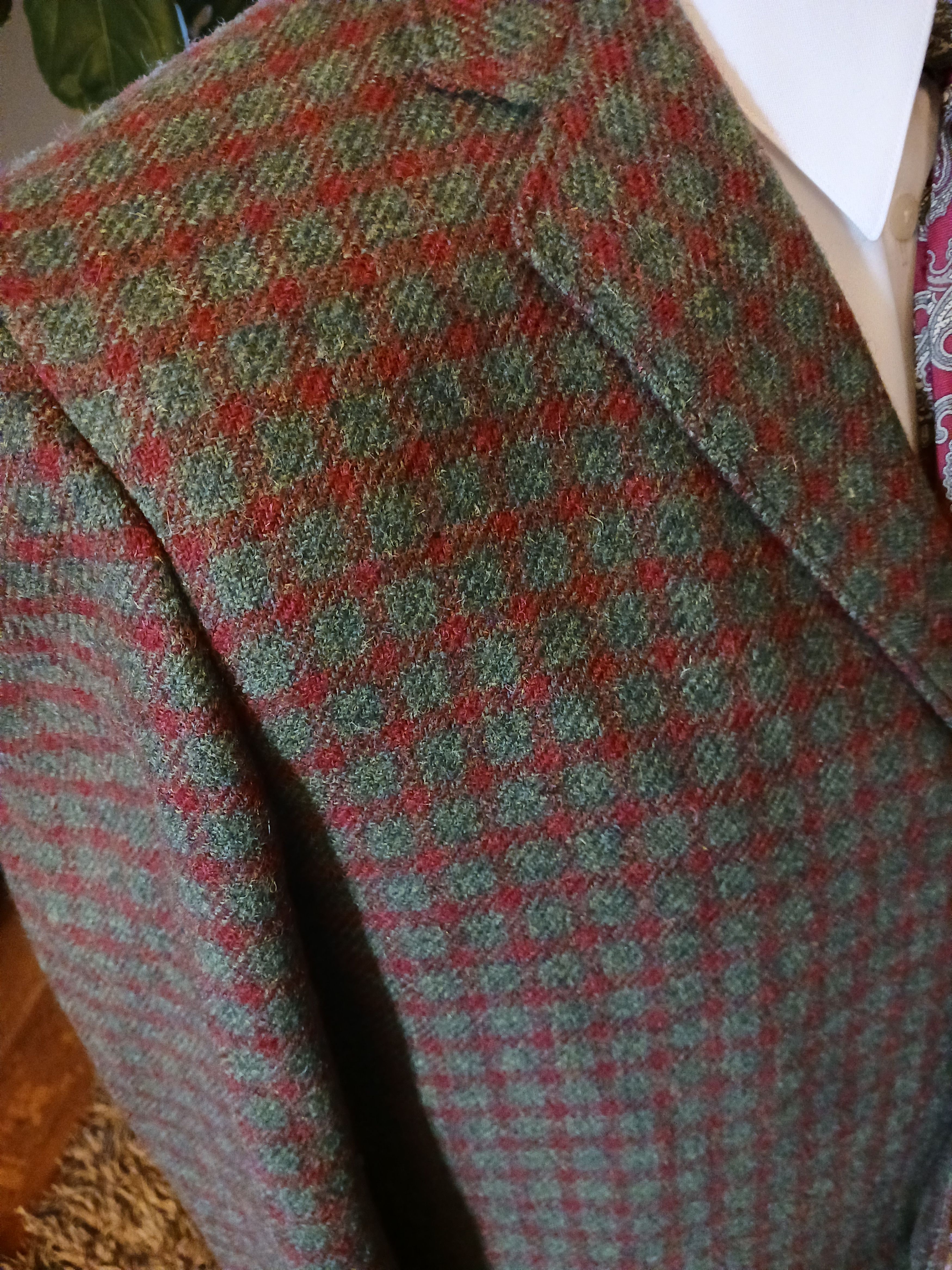 Vintage Vintage 70's Custom Made Westminster Plaid Blazer Sz 40R Size 40R - 4 Thumbnail