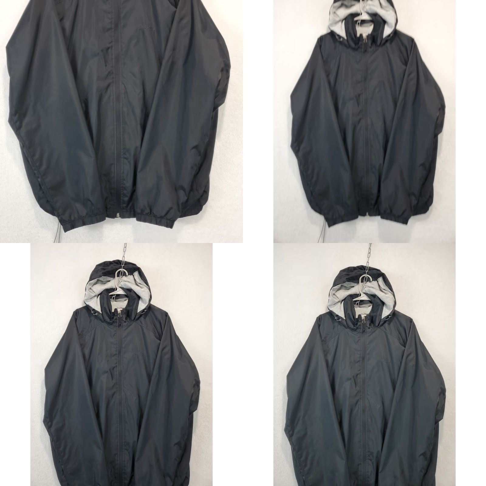 Vintage L.L. Bean Jacket Men Size L Regular Black Hooded Lightweight Nylon Windbreaker Mens Size US L / EU 52-54 / 3 - 8 Thumbnail