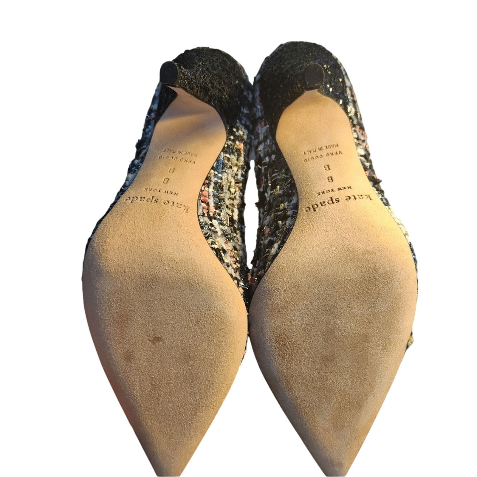 Kate Spade Kate Spade Lacy Black/MultiStar Heels Size US 8 / IT 38 - 9 Thumbnail