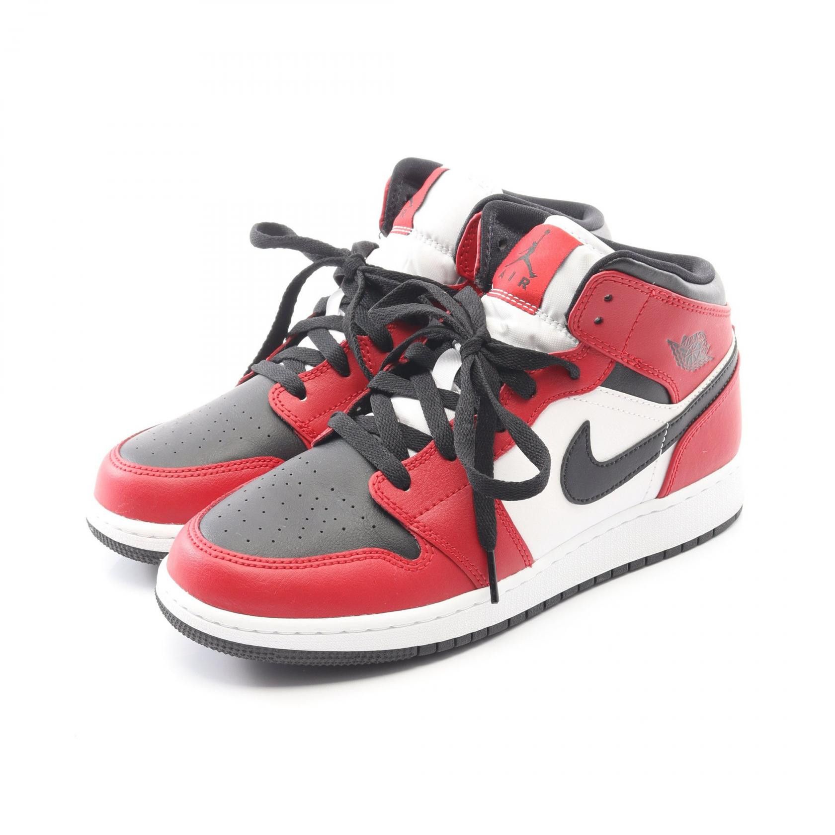Other Other Nike AIR JORDAN 1 MID GS Sneakers Leather Shoes 554725 DUTY FREE for USA Size ONE SIZE - 1 Thumbnail