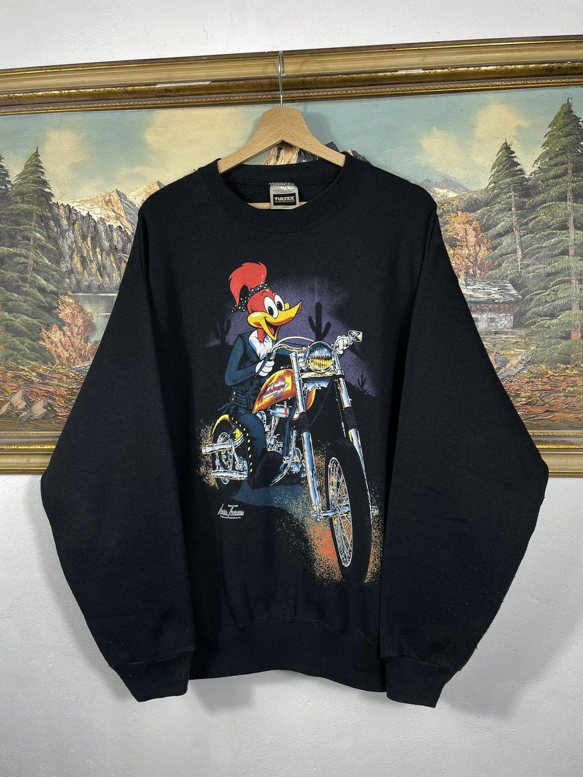 Cartoon Network × Universal Studios × Vintage Woody Woodpecker retro 90s crewneck baggy loose boxy Size US L / EU 52-54 / 3 - 1 Thumbnail