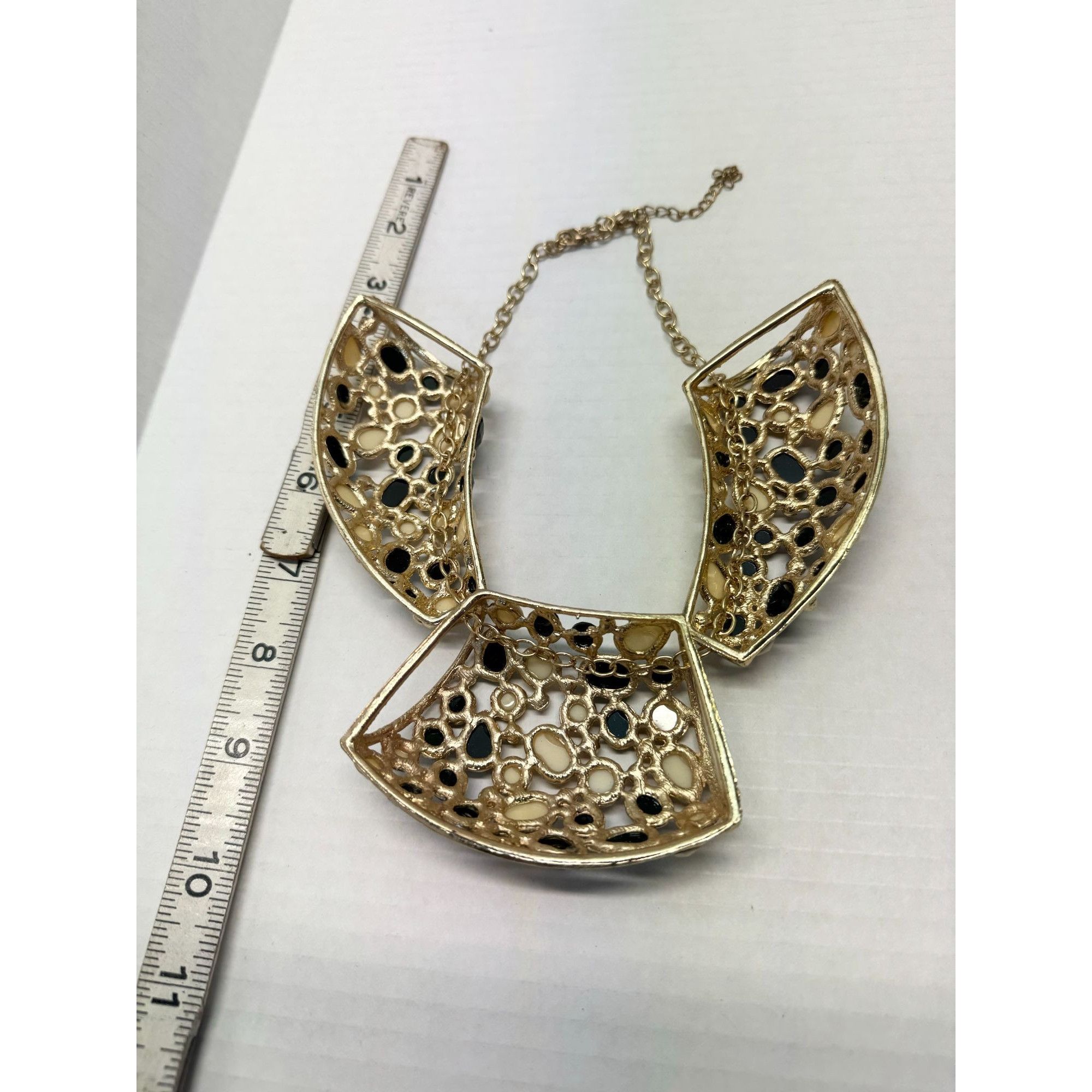 Vintage Vintage large jeweled collar necklace Size ONE SIZE - 4 Thumbnail
