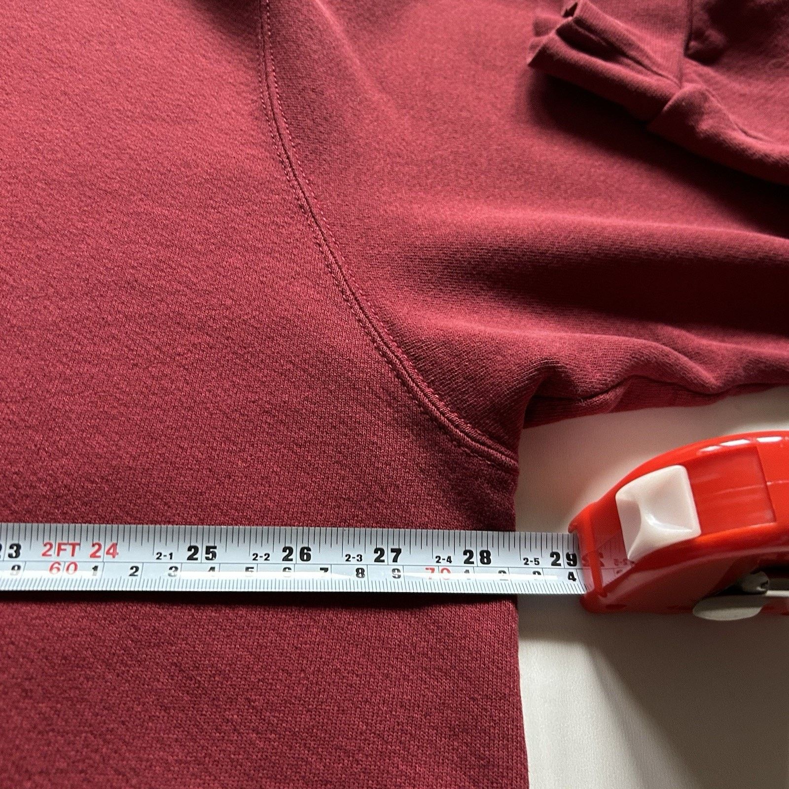 Nike Vintage 90s Nike Sweatshirt XXL Burgundy Red Swoosh Crewneck Size US XXL / EU 58 / 5 - 8 Thumbnail