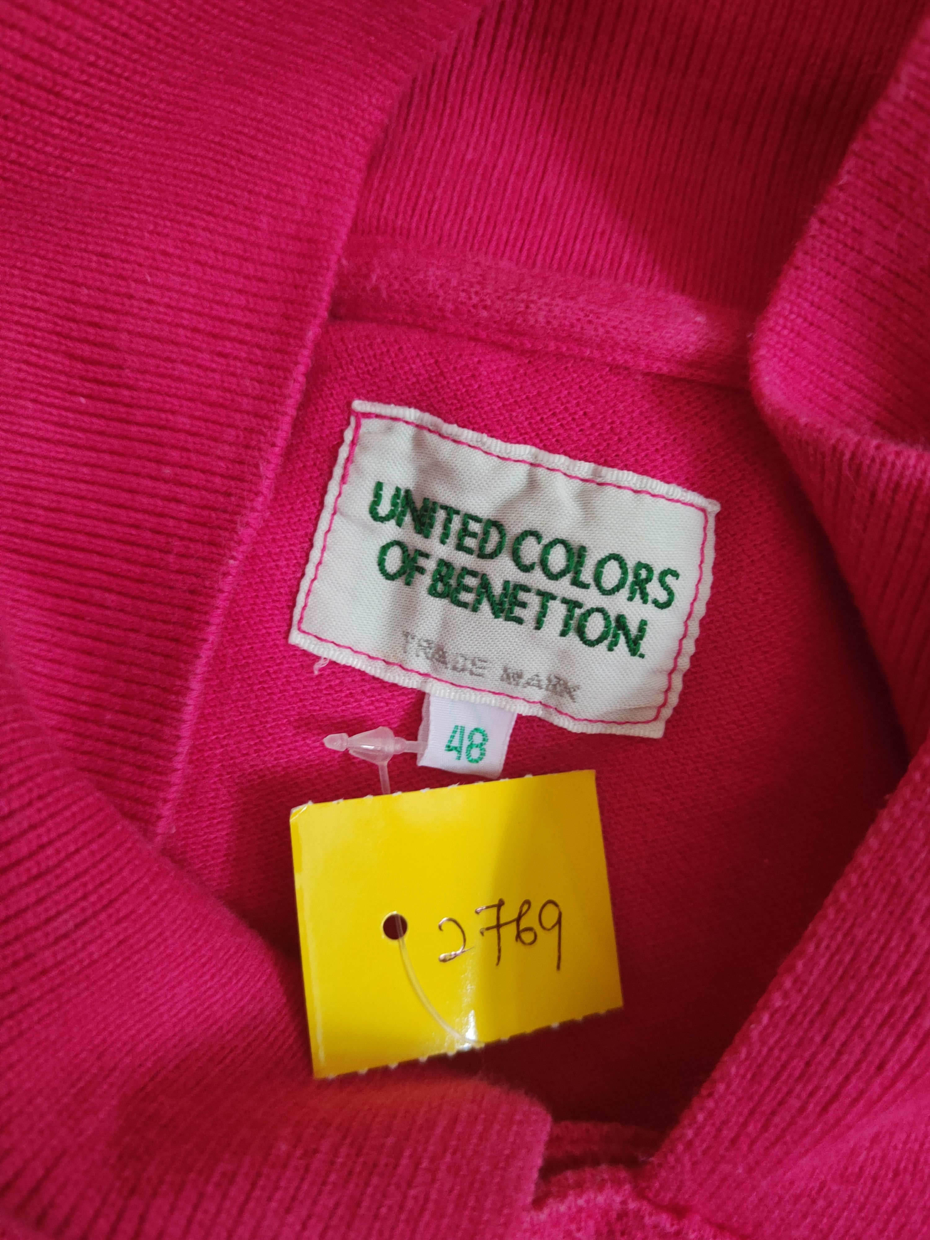 United Colors Of Benetton DL United Colors of Benetton Pink Polo Shirts #2769 Size L / US 10 / IT 46 - 12 Thumbnail