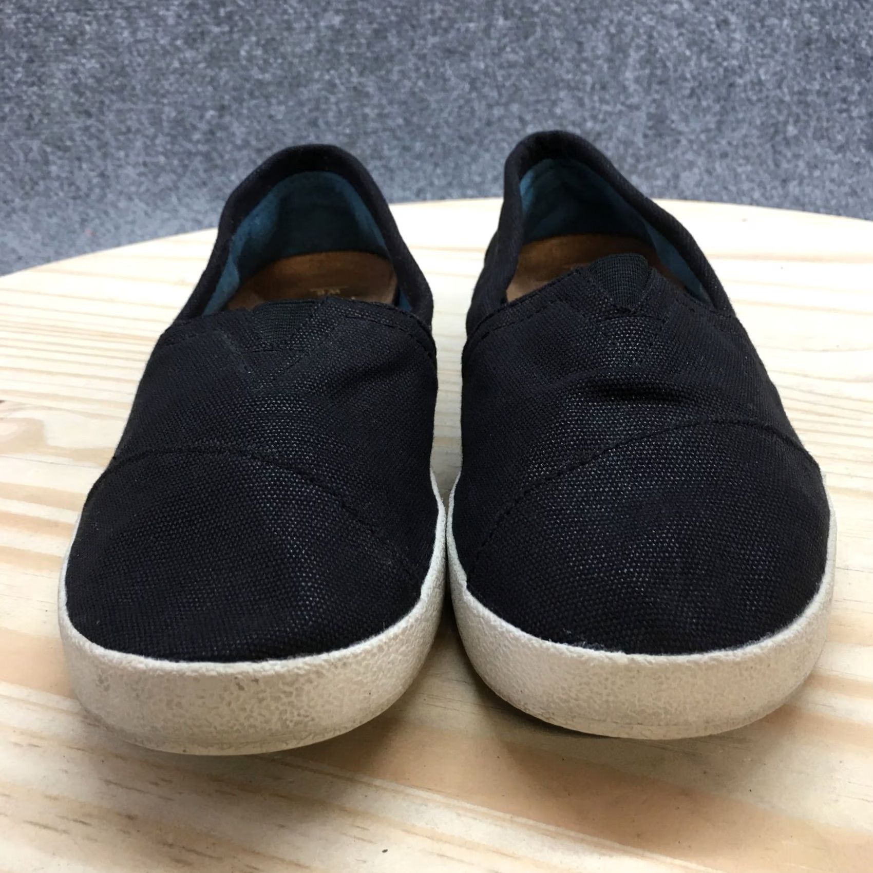 Toms TOMS Loafer Womens 6W Black Alpargata Round Toe Slip On Flats Casual Comfort Size US 6 / IT 36 - 4 Thumbnail