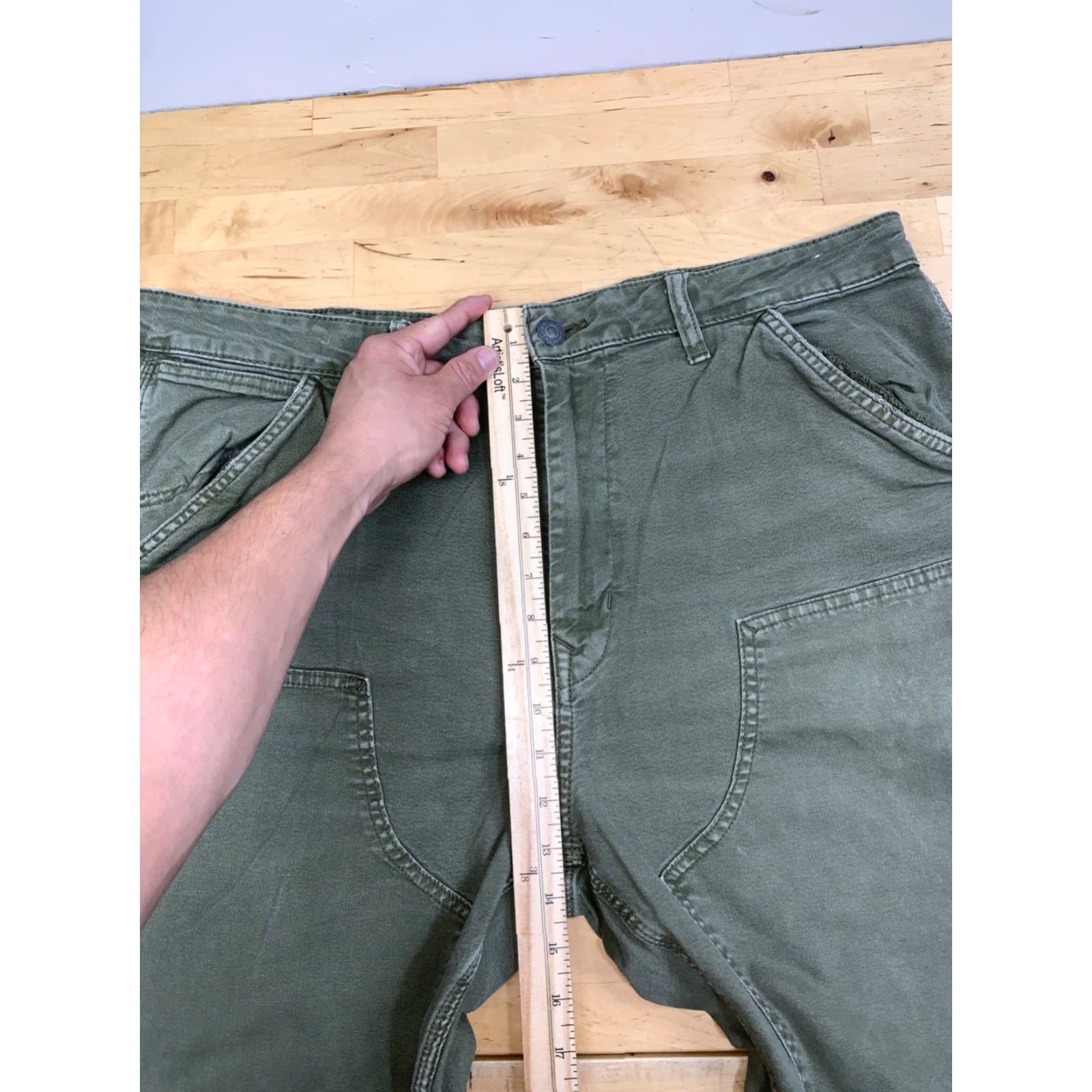 American Eagle Outfitters American Eagle Outfitters Jeans Men 38x30 Green Utility Carpenter 12937 Size US 38 / EU 54 - 7 Thumbnail