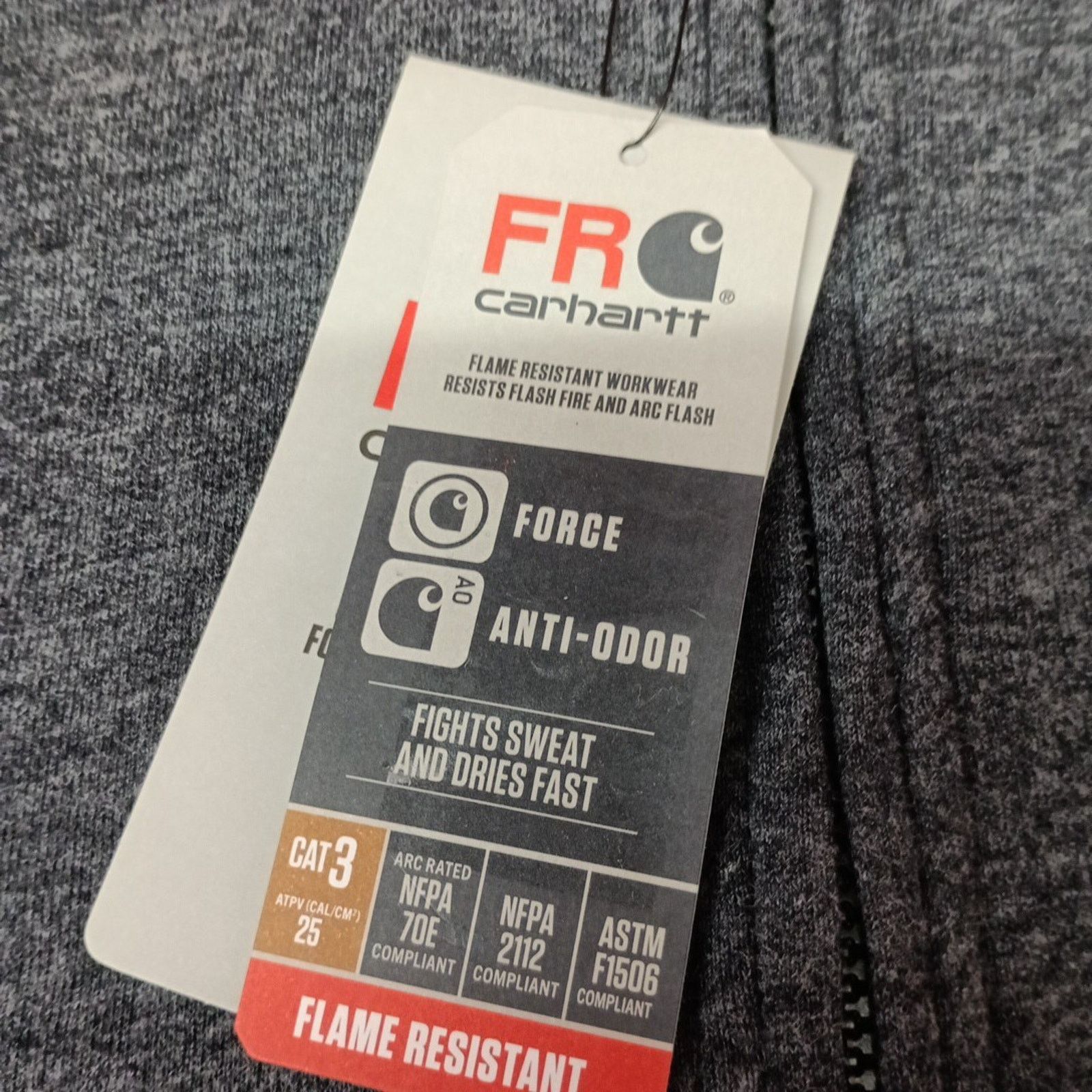 Carhartt Carhartt Gray FR Force Loose Fit 1/4 Zip Sweatshirt Men's MT Size US M / EU 48-50 / 2 - 5 Thumbnail