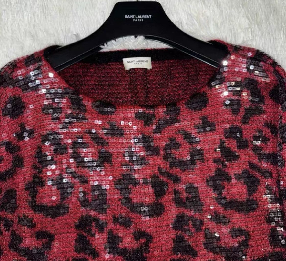 Saint Laurent Paris Saint Laurent Paris 13FW Original Leopard Pattern Scaled Sw Size US S / EU 44-46 / 1 - 2 Thumbnail