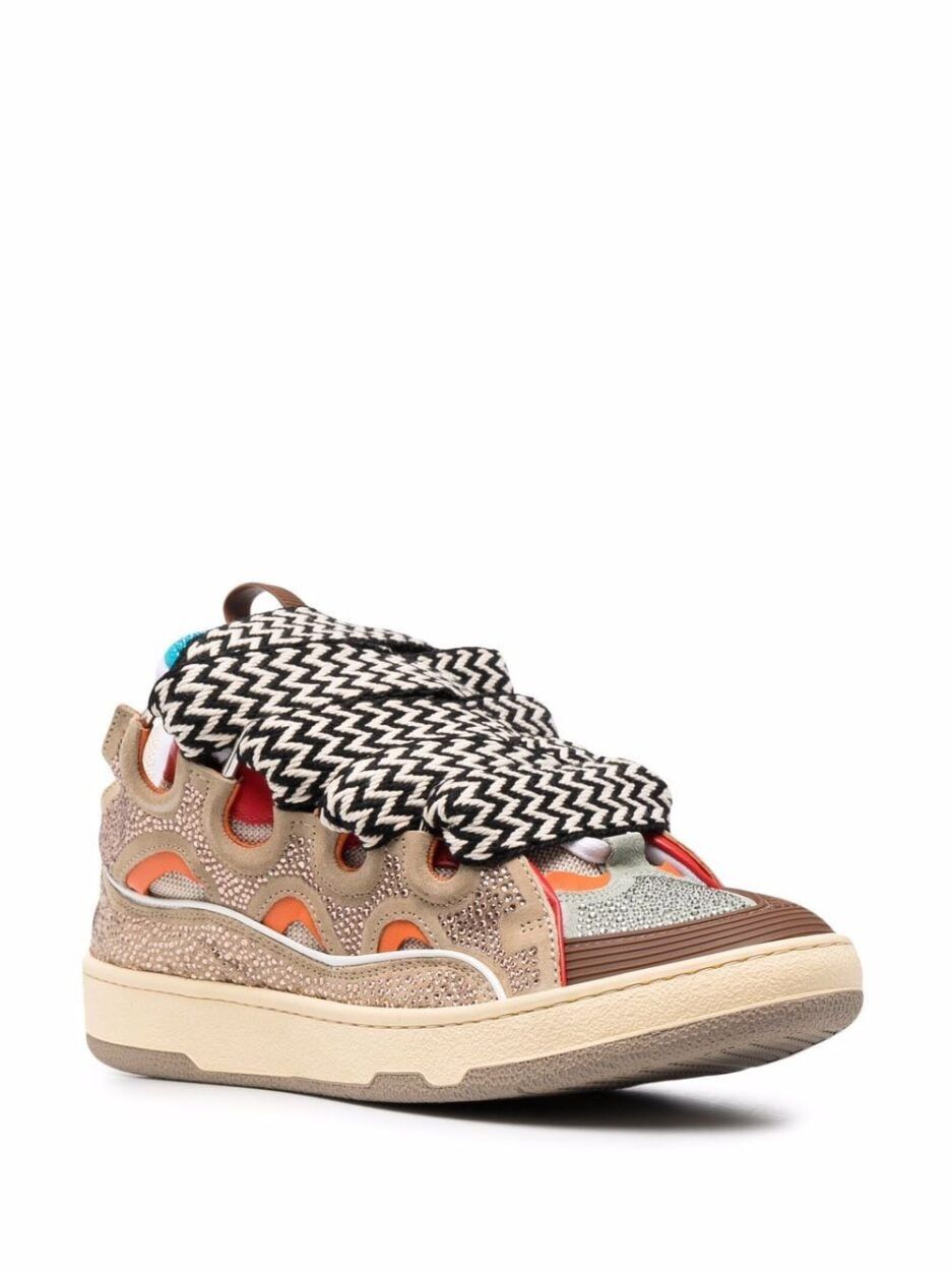 Lanvin Rhinestone Sneakers With Trim in Multicolor Size US 12 / EU 45 - 3 Thumbnail