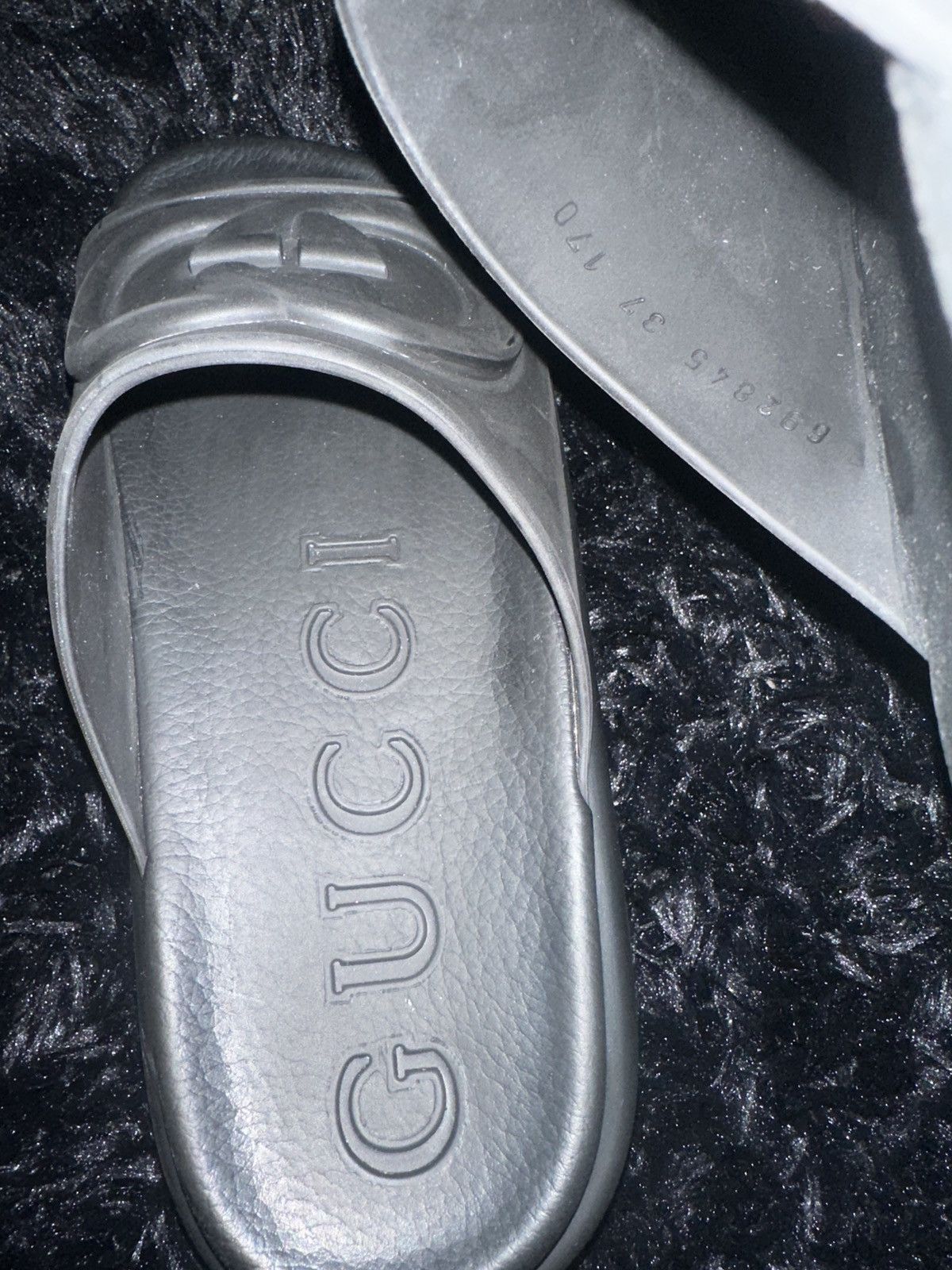 Gucci Gucci Sandal 'Interlocking G - Black' Gucci Sandal Size US 7 / IT 37 - 9 Thumbnail