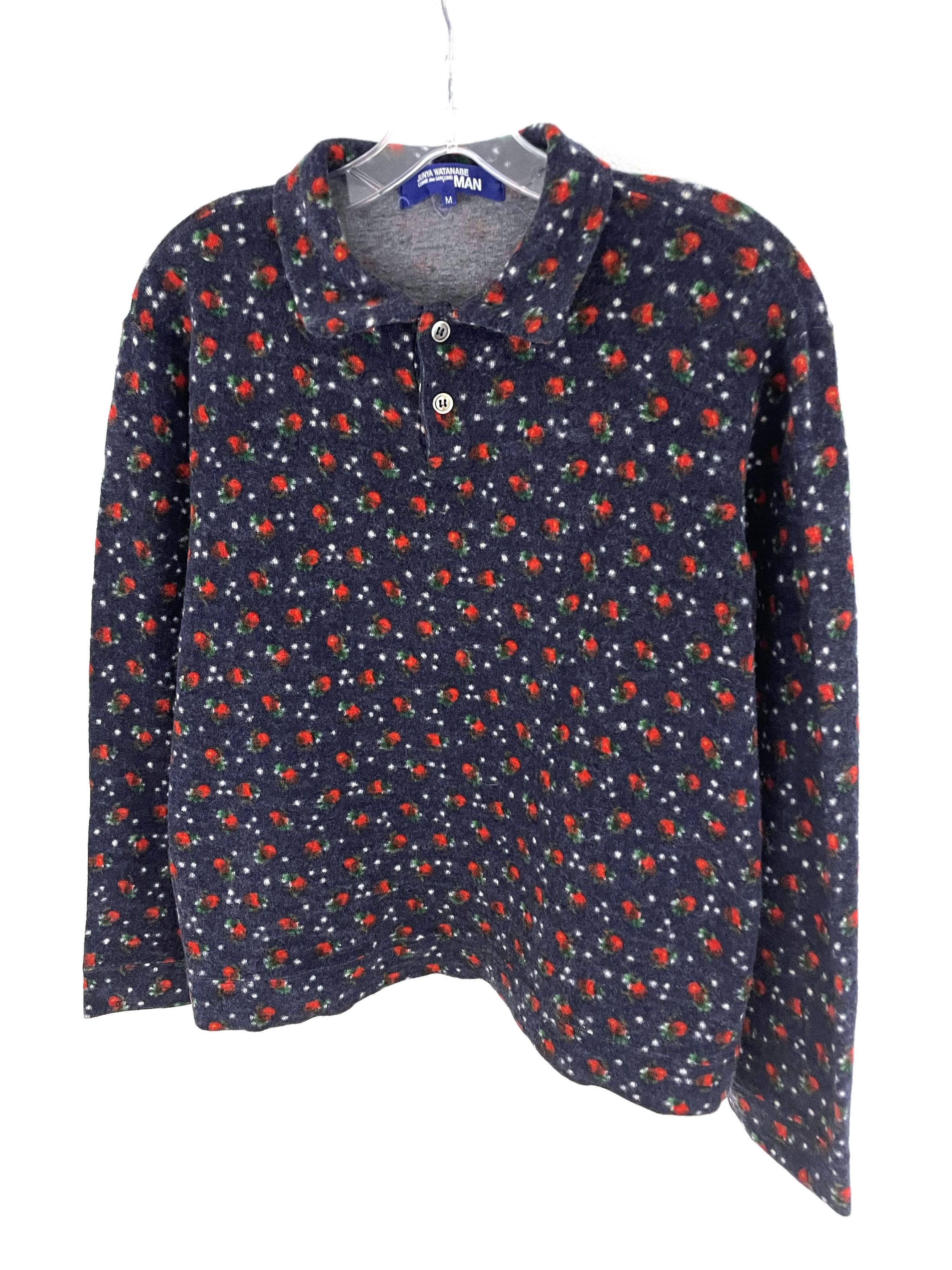 Junya Watanabe 2002 Floral Wool Buttonup Size US S / EU 44-46 / 1 - 2 Thumbnail