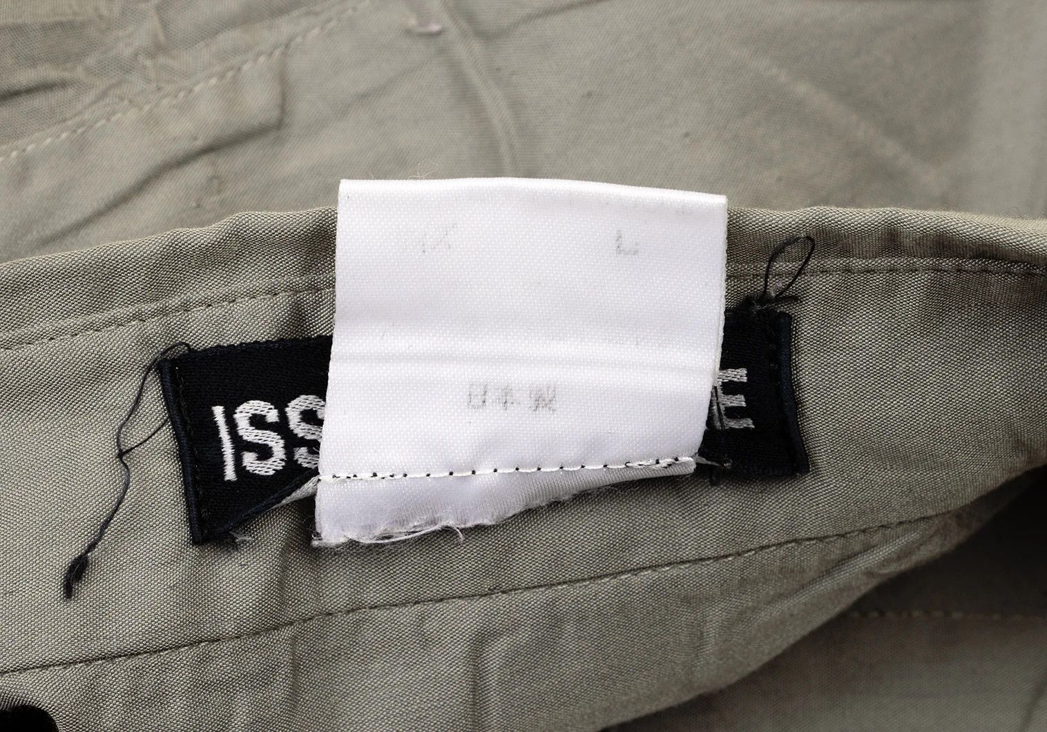 Issey Miyake Polyester Shrink-Wrinkle Shirt in Khaki L Size US L / EU 52-54 / 3 - 17 Thumbnail