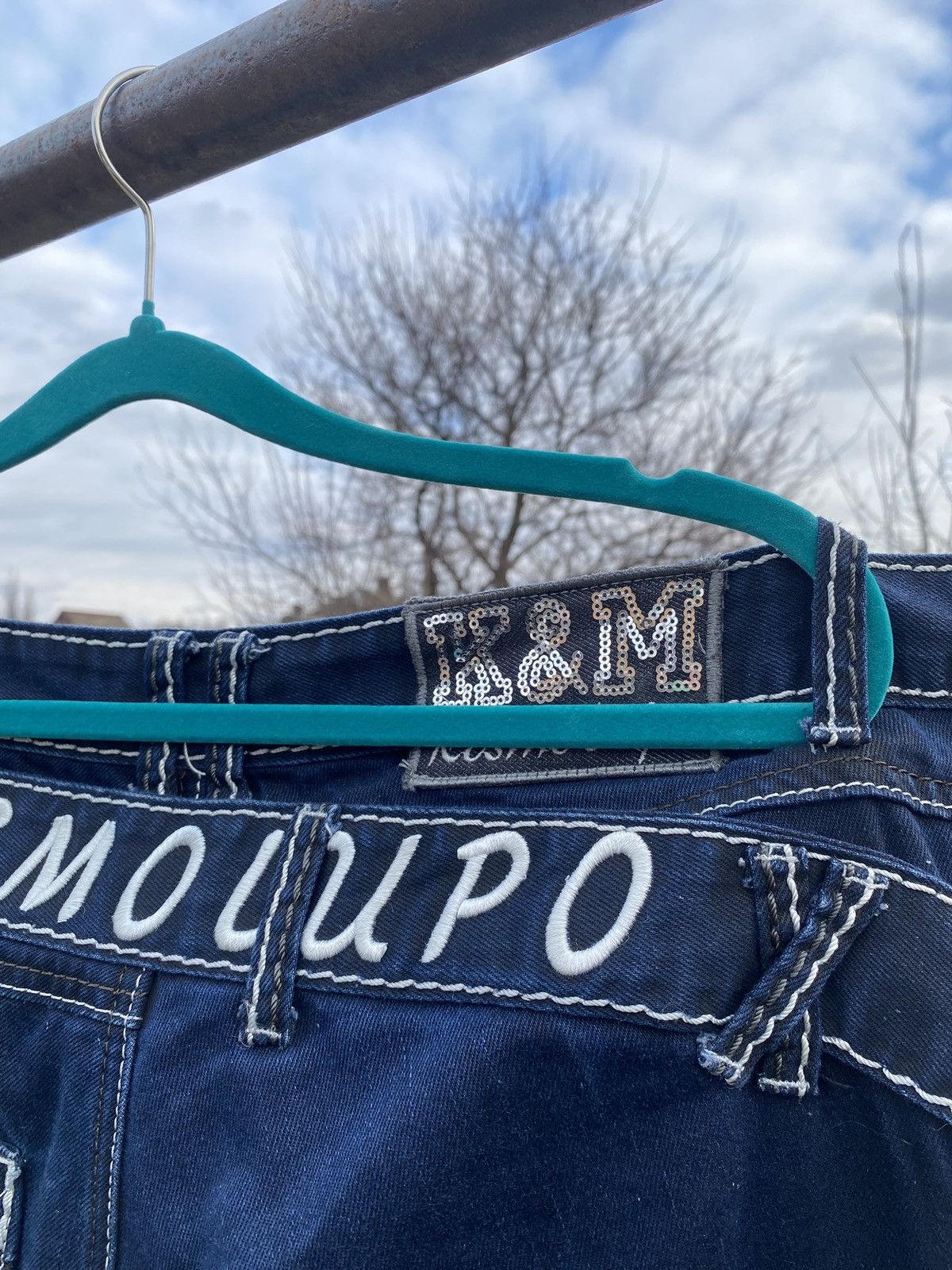 Japanese Brand × Vintage Vintage Japanese brand Cosmolupo y2k biker denim jeans Size US 40 / EU 56 - 6 Thumbnail