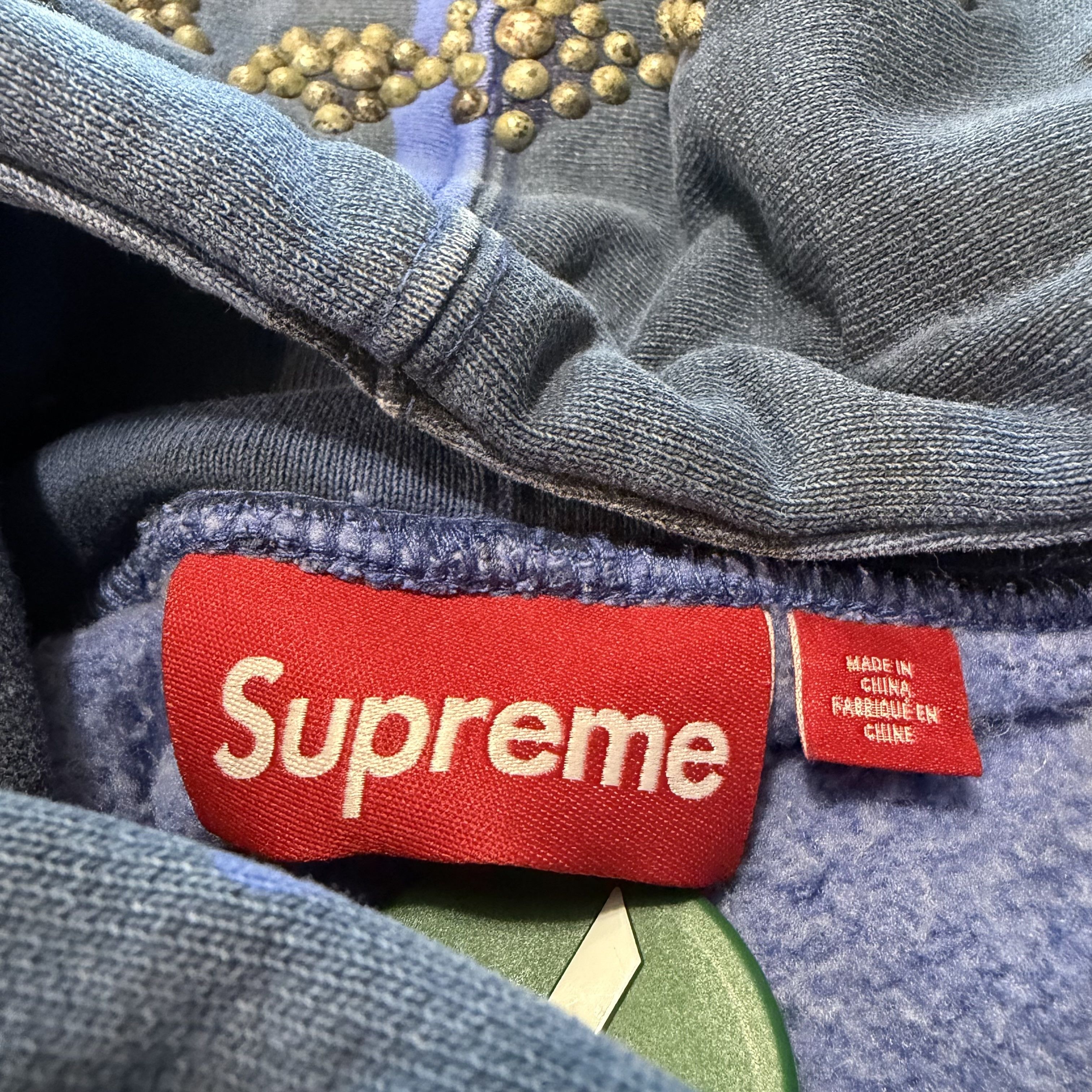 Supreme Overdyed Studded Hoodie Size US L / EU 52-54 / 3 - 5 Thumbnail