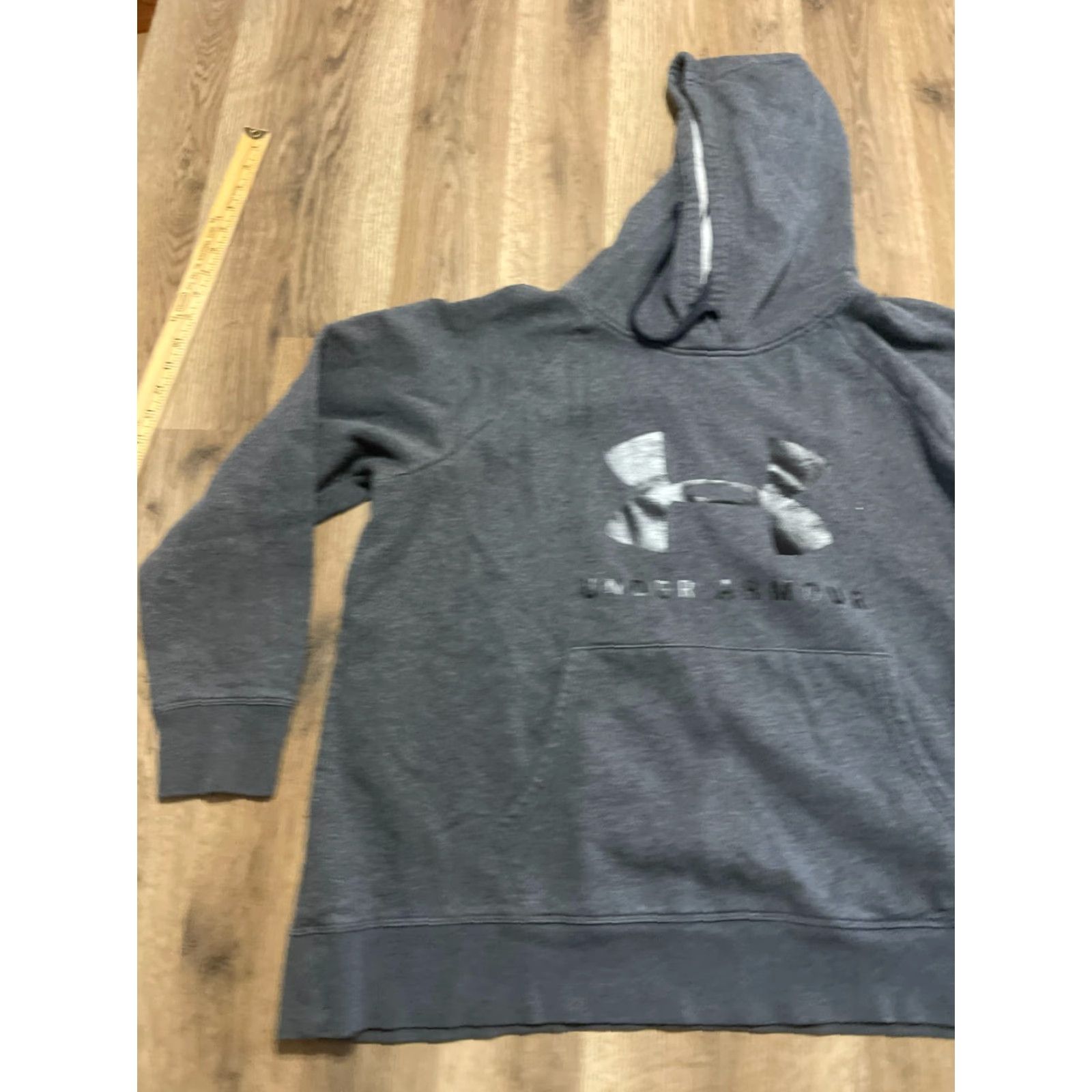 Under Armour Under armour Hoodie Women's 1X Gray Pullover Long Sleeve Logo Print Shirt? Size XL / US 12-14 / IT 48-50 - 3 Thumbnail