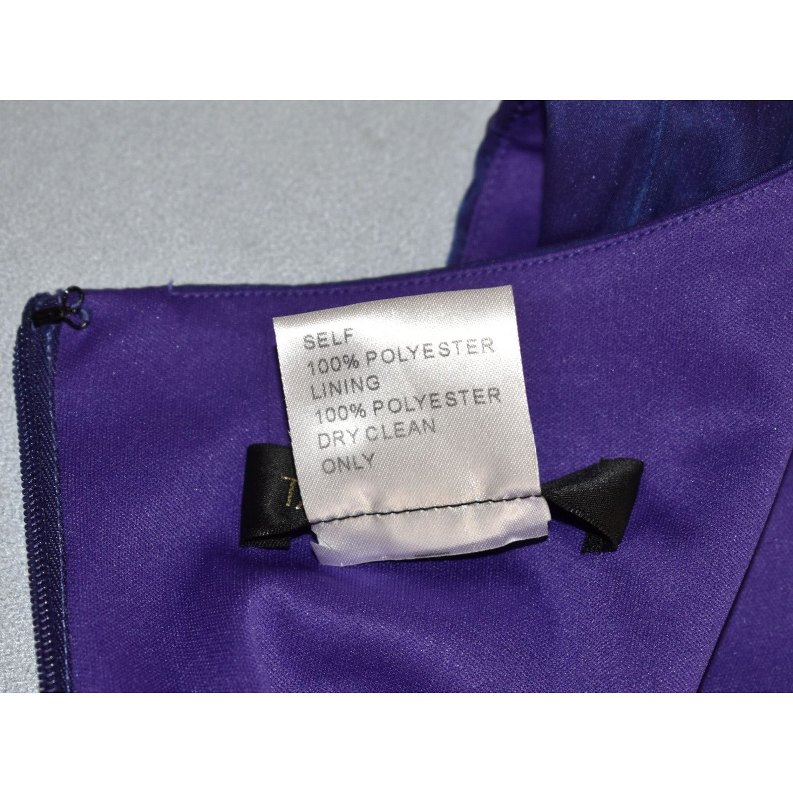 Tadashi Shoji TADASHI SHOJI Purple Beaded Detail Long Evening Dress Sz 4 Size S / US 4 / IT 40 - 8 Thumbnail