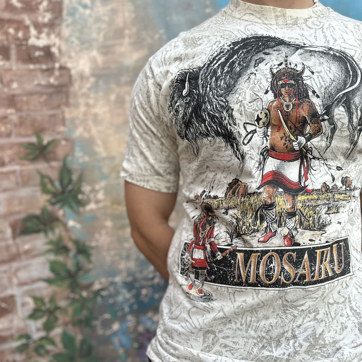 Vintage Vintage 00s Mosairu Native American Montana Fur y2k Buffalo Size US M / EU 48-50 / 2 - 1 Thumbnail
