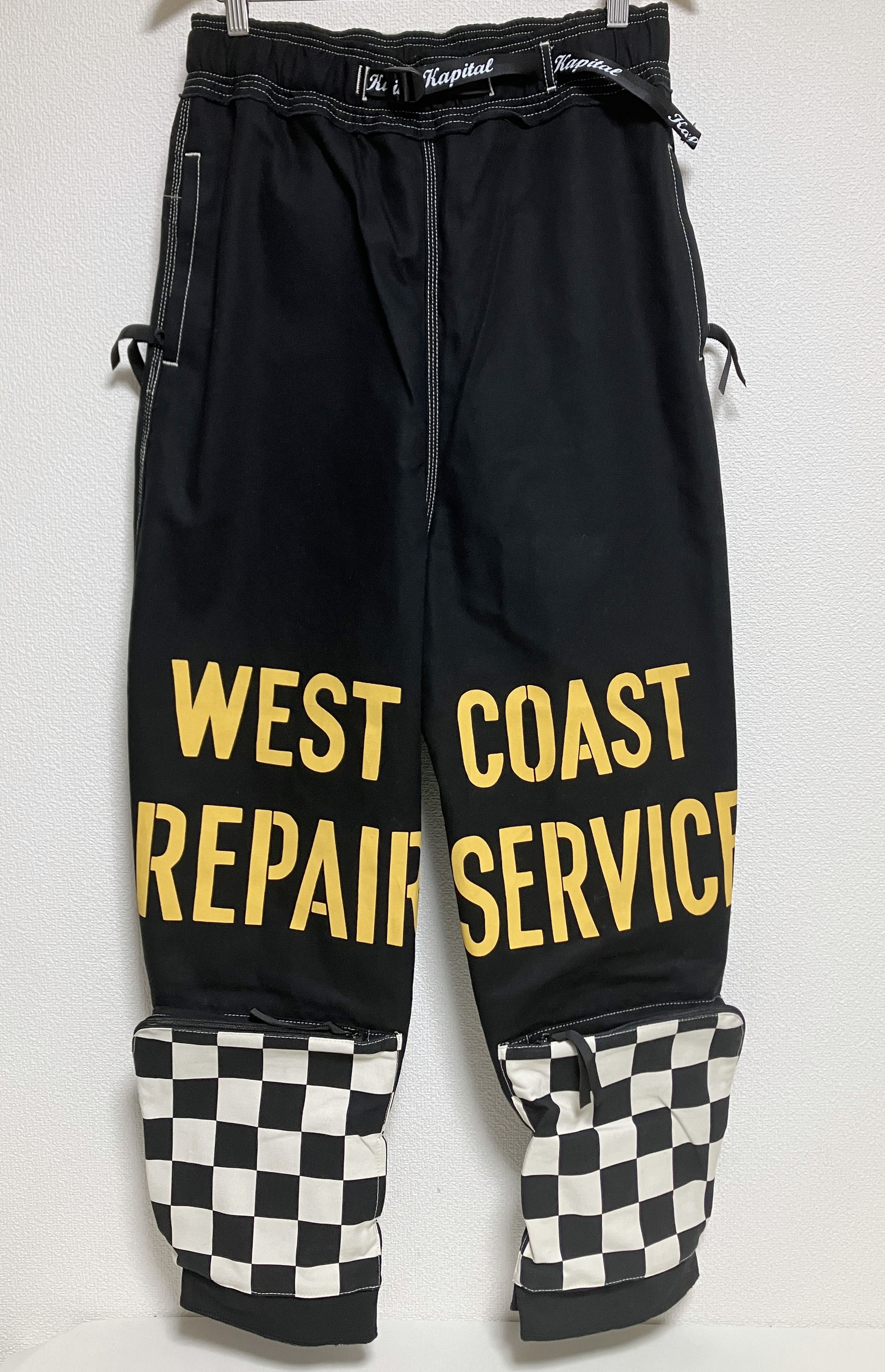 Kapital Kapital Canvas Waist Repairman Track Pants black Size US 33 - 1 Thumbnail