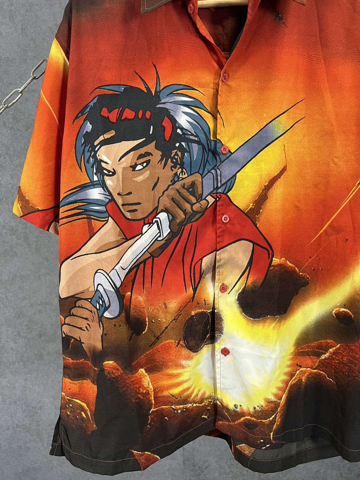 Anime Anima Japanese crazy Hawaiian shirt Size US XL / EU 56 / 4 - 4 Thumbnail