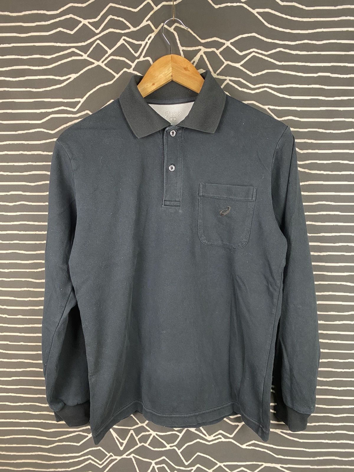 Asics Asics Long Sleeve Polo Tee Size US M / EU 48-50 / 2 - 1 Thumbnail