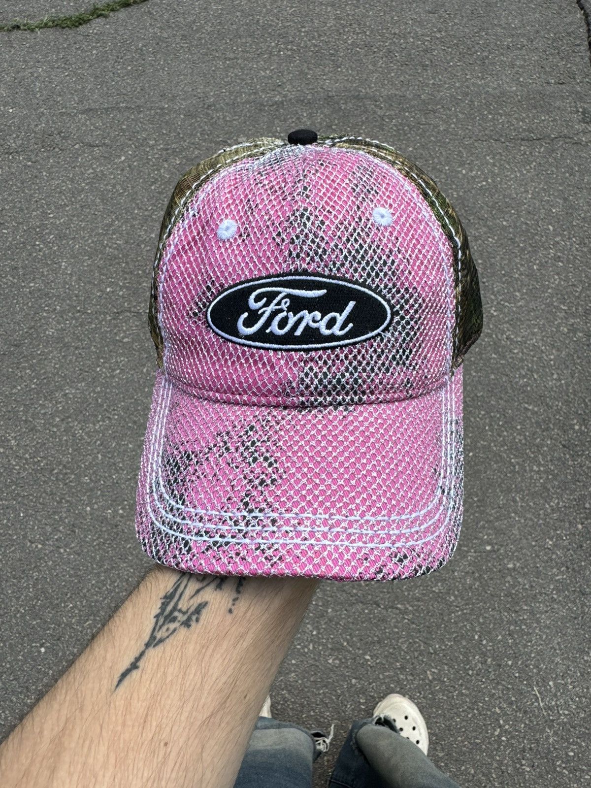 Ford × Vintage vintage 90s camo cap ford rare y2k streetwear Size ONE SIZE - 1 Thumbnail