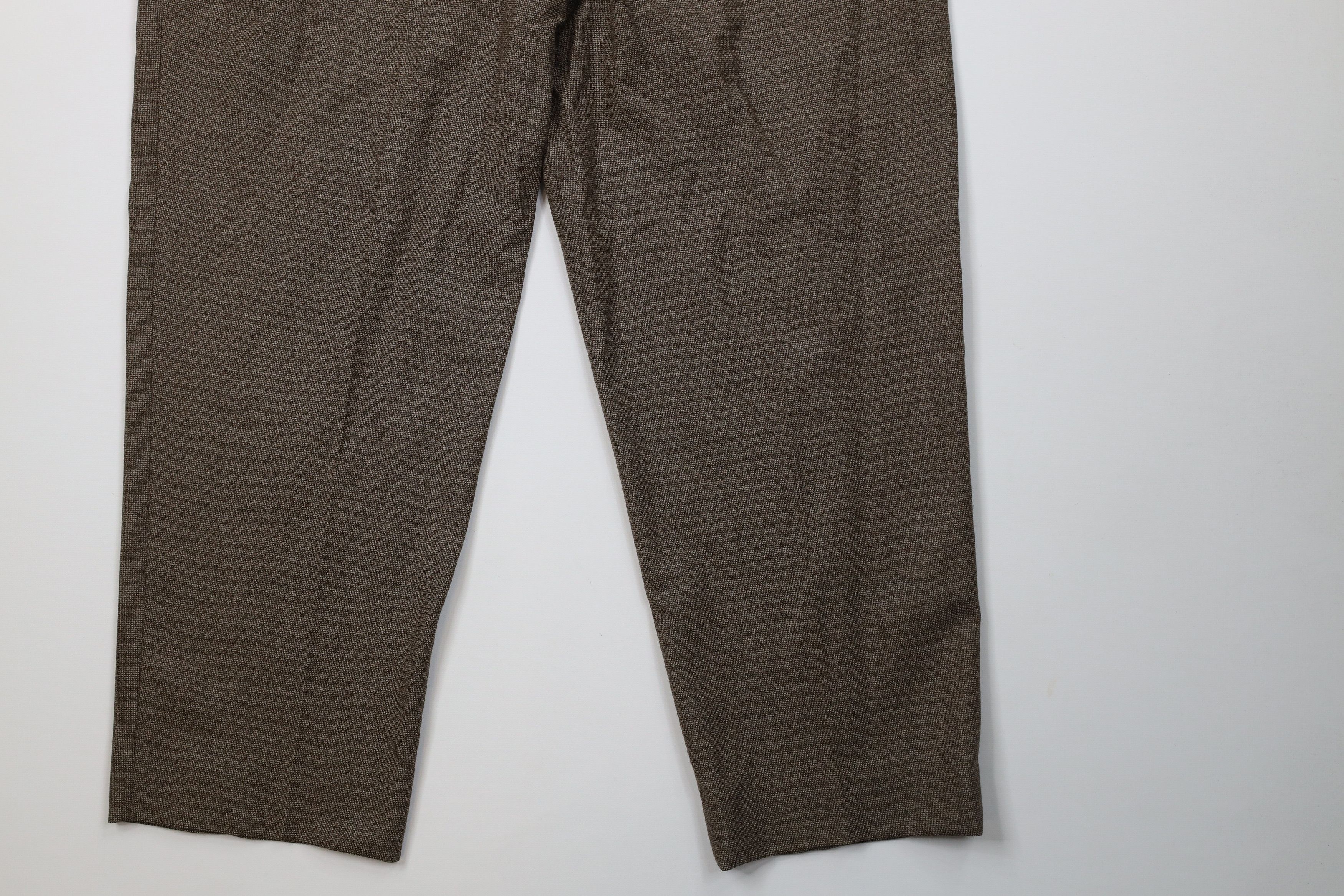 Ermenegildo Zegna Vintage Ermenegildo Zegna Wool Knit Chino Pants Brown Size 38" / US 16 / IT 52 - 12 Thumbnail