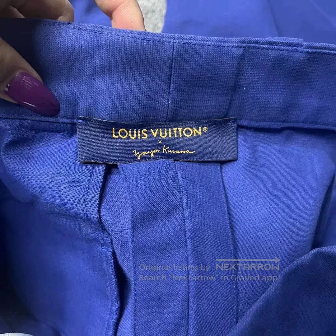 Louis Vuitton louis vuitton blue embroidered work pants. Size US 40 / EU 56 - 4 Thumbnail