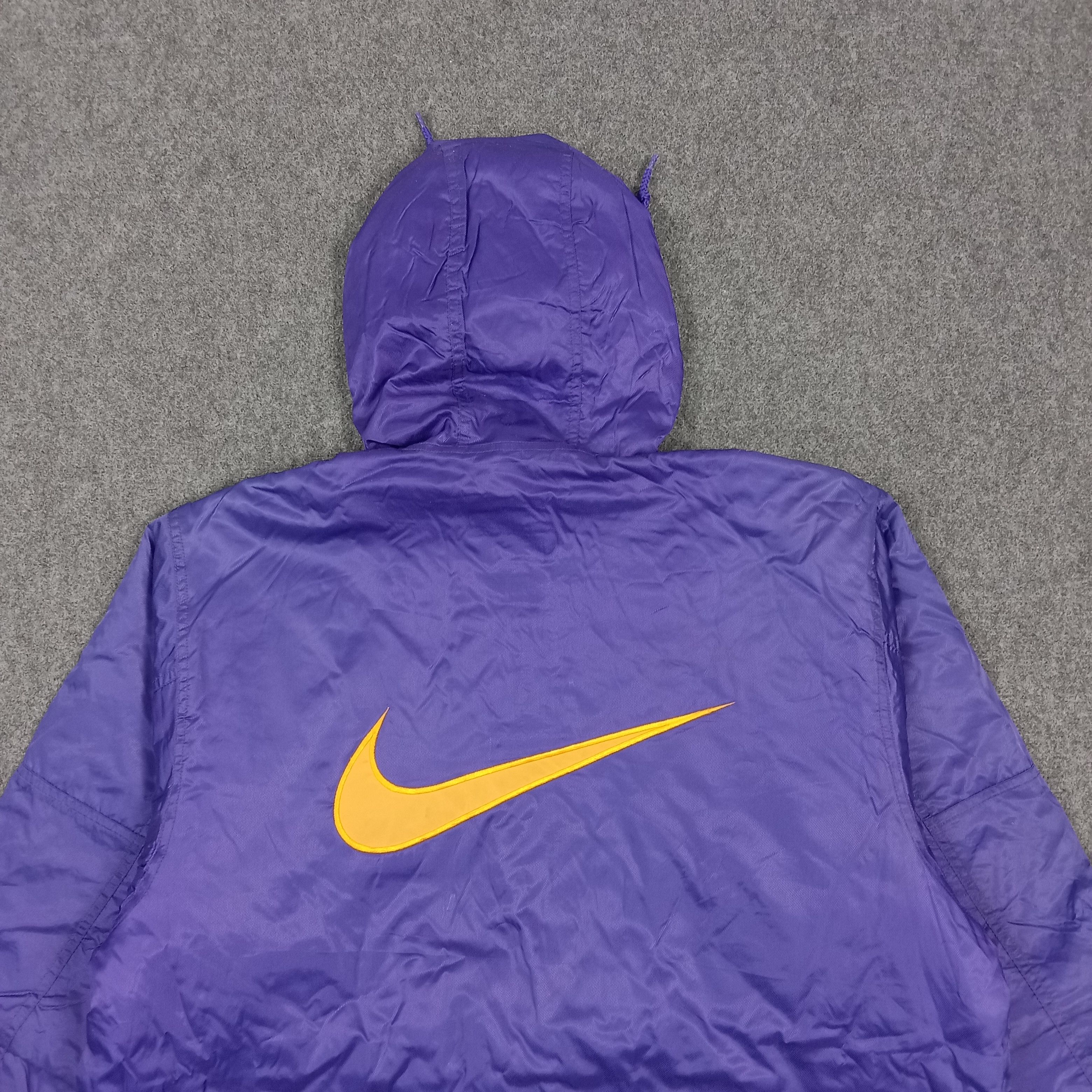 Nike Vintage 90's Nike Big Swoosh Parka Jacket C289N4 Size US XL / EU 56 / 4 - 2 Thumbnail