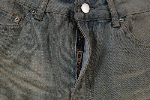 VIBE Distressed washed men's street style punk denim shorts Size US 32 / EU 48 - 5 Thumbnail
