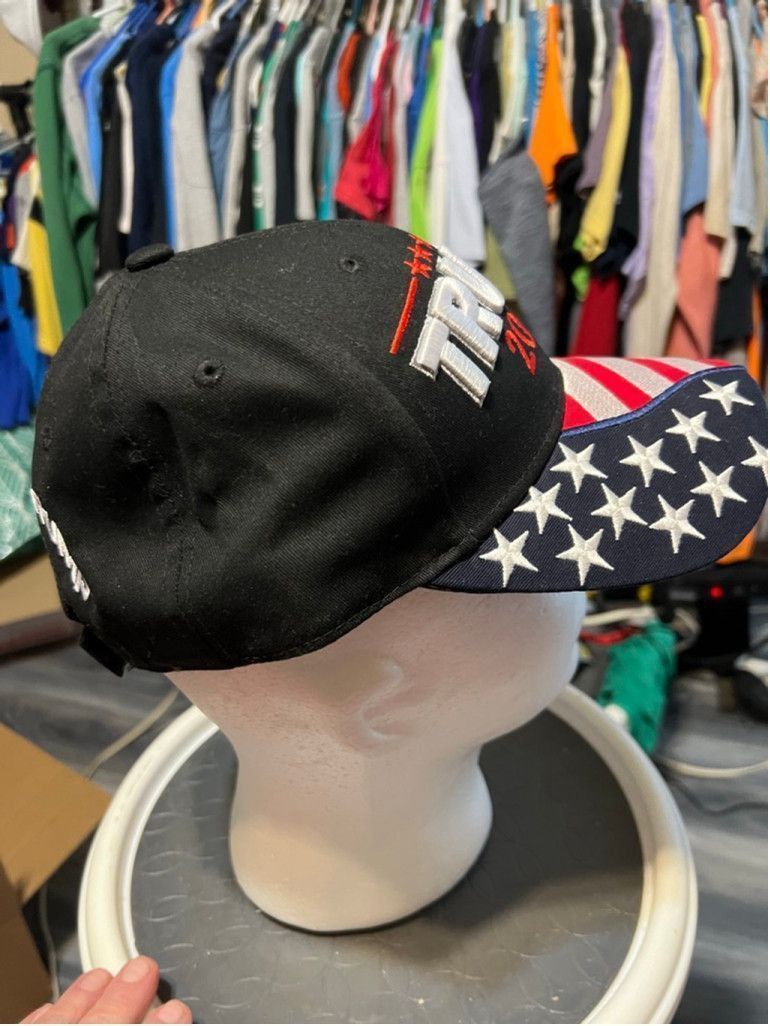 Other Men's The MAGA Mall Trump 2024 Hat One Size American Flag Size ONE SIZE - 4 Thumbnail