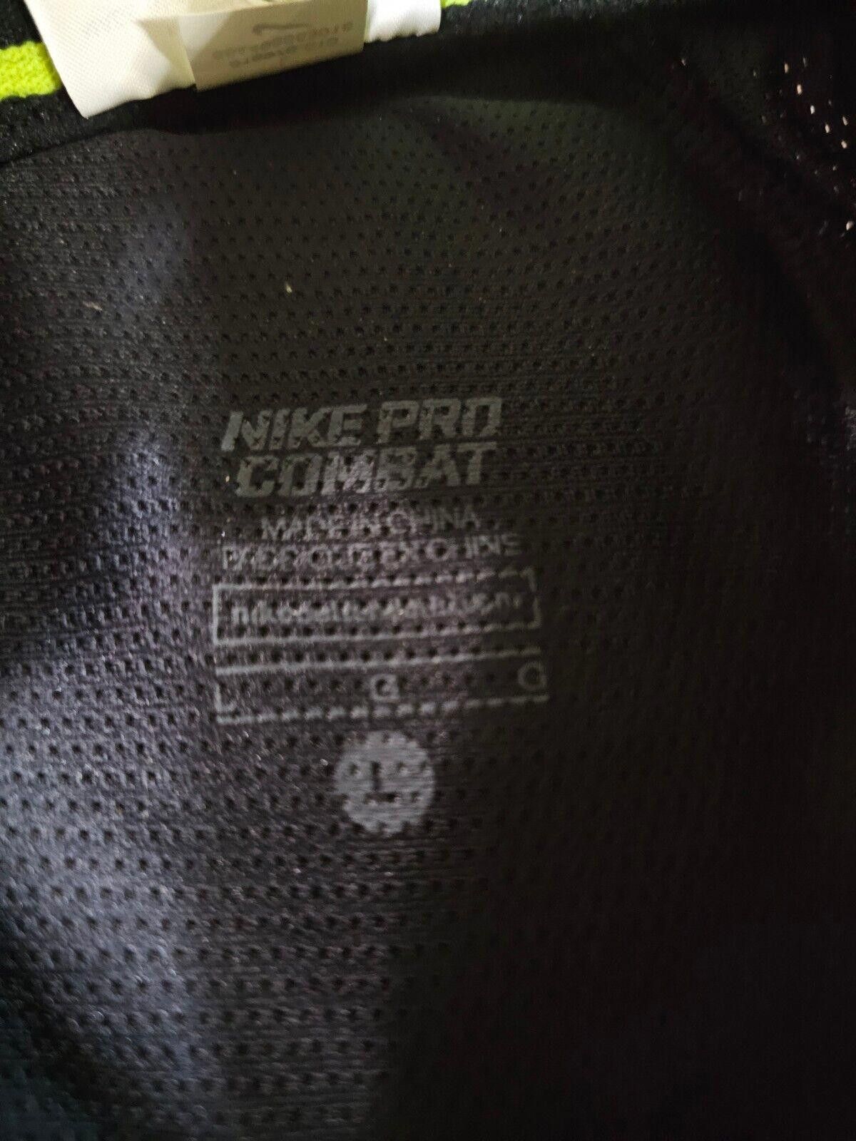 Nike Nike Pro Combat Shorts Mens L Black Green Padded Compression Size US 34 / EU 50 - 5 Thumbnail