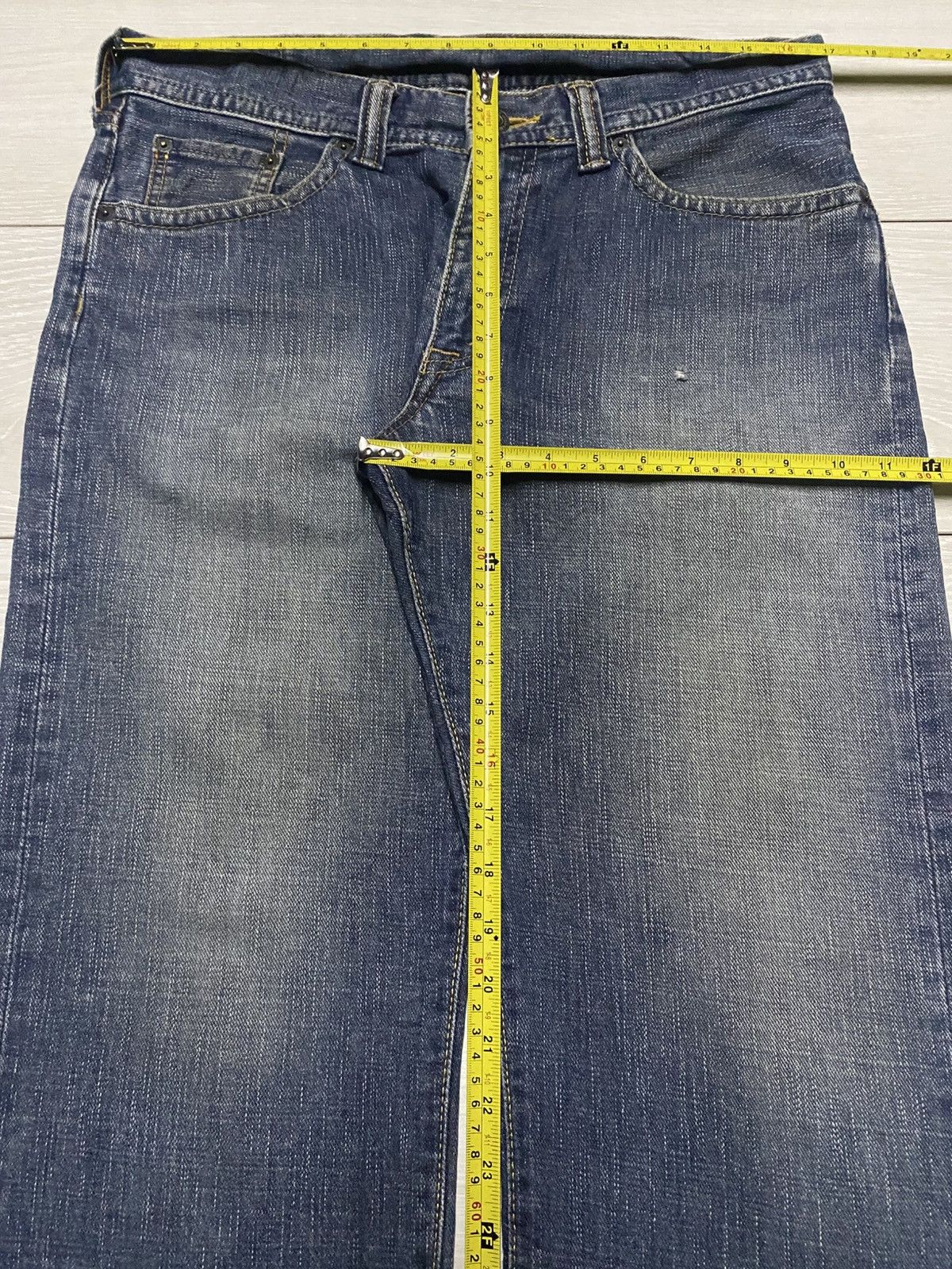 Japanese Brand Vintage Japanese Brand GL Heart Faded Wash Distressed Jeans Size US 34 / EU 50 - 11 Thumbnail