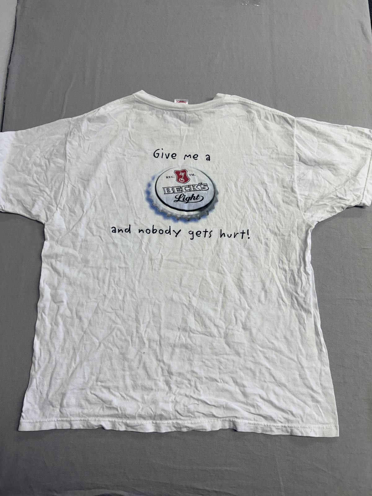 Fruit Of The Loom Beck's Light Beer Promo T-shirt - Launched in 2005 Tee XL Size US XL / EU 56 / 4 - 3 Thumbnail