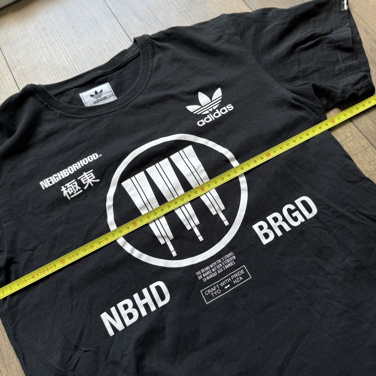 Adidas × Neighborhood Adidas x Neighborhood Tee Shirt 2017 Tokyo BRGD Hype Collab Size US M / EU 48-50 / 2 - 10 Thumbnail