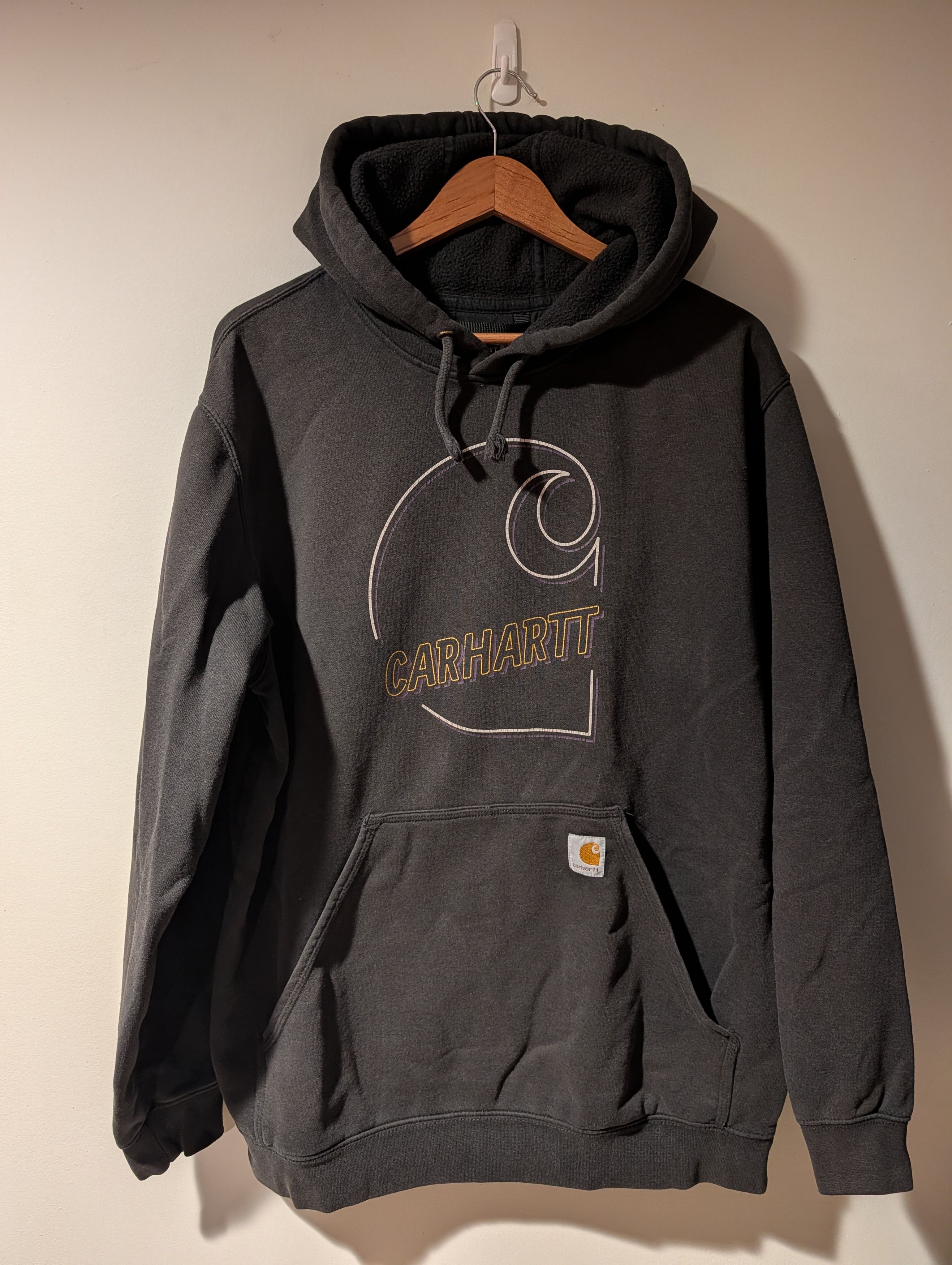 Carhartt Carhartt K121 Loose Fit Hoodie Graphic Logo Workwear Size US L / EU 52-54 / 3 - 1 Thumbnail