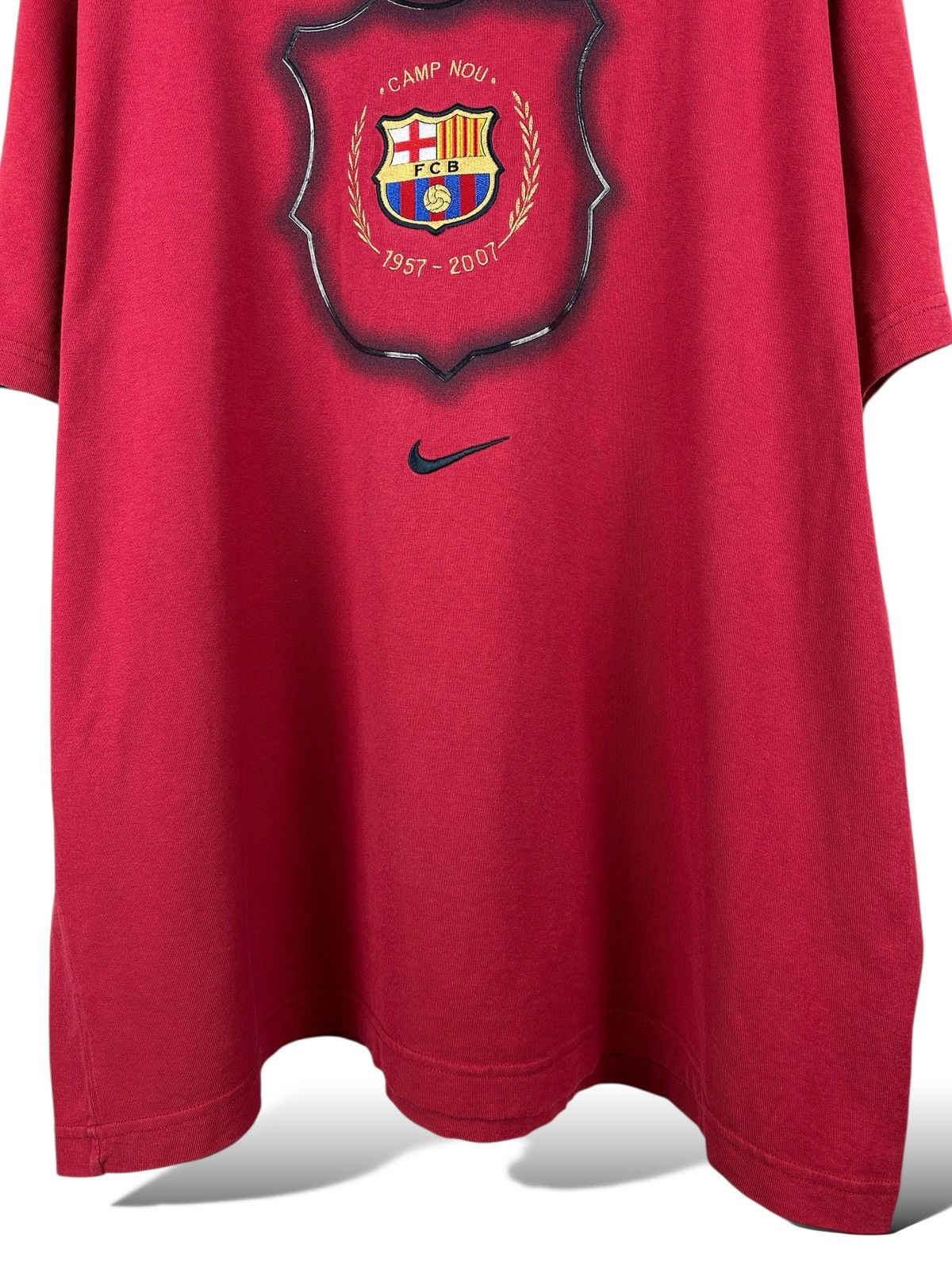 Nike Vintage Y2K Nike F.C. Barcelona Center Logo T-Shirt Soccer Size US XXL / EU 58 / 5 - 6 Thumbnail