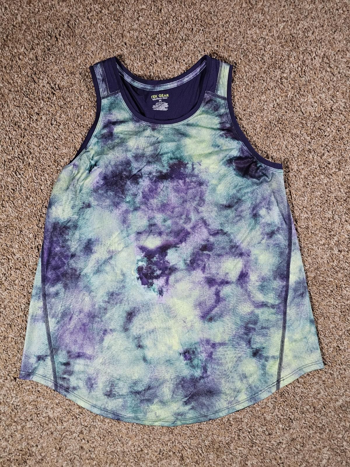 Tek Gear TEK Gear Workout Gear Tank Top Medium Blue Green Size ONE SIZE - 1 Thumbnail