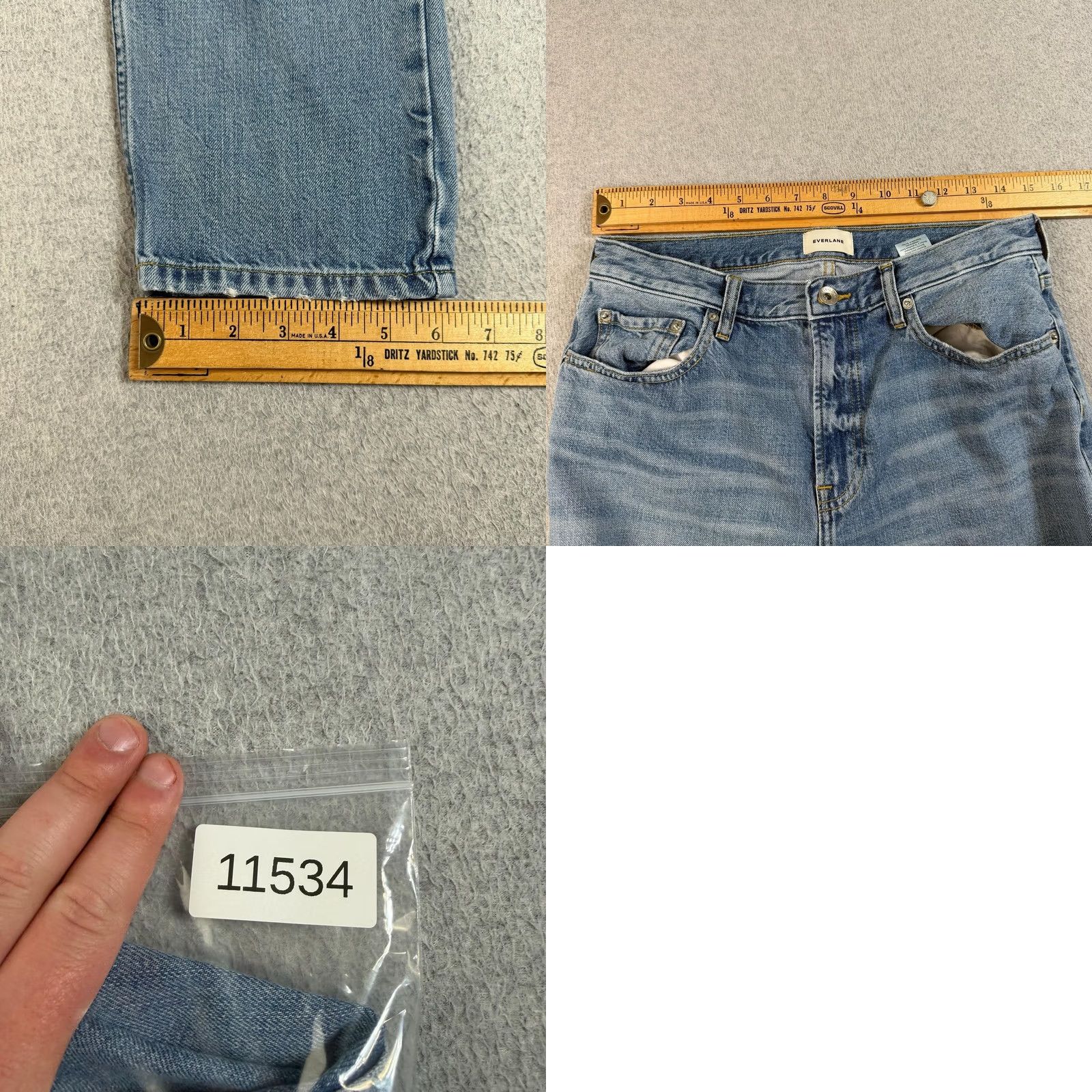 Everlane Everlane Jeans Women 29R Blue The Runaround Light Wash Ankle Cropped Denim Pant Size 29" - 8 Thumbnail