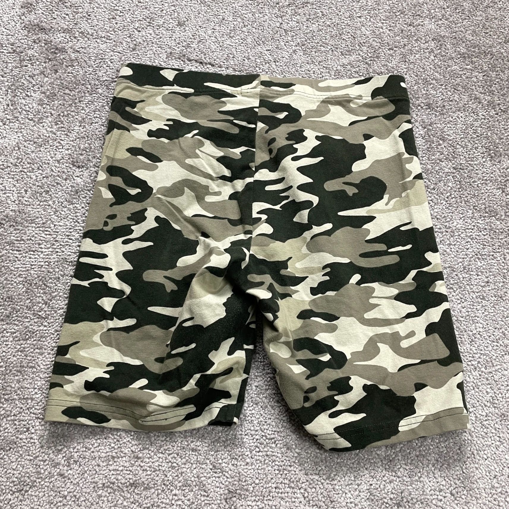 Vintage Hue Compression Shorts Womens Medium Brown Black Camouflage Active Gym 29x8 Size 32" / US 10 / IT 46 - 2 Thumbnail