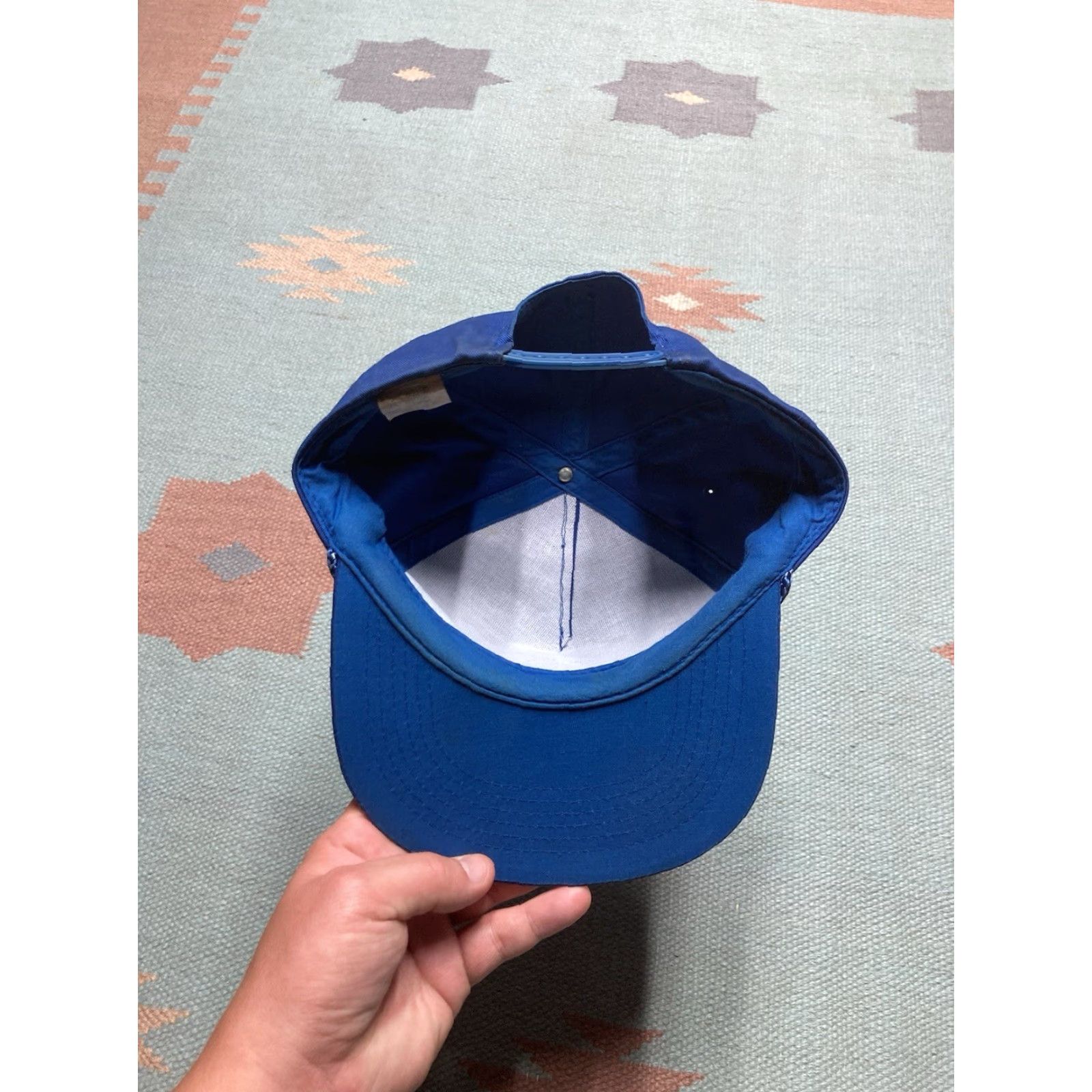 Vintage VINTAGE SnapBack Hat Cap Thermogas Propane HVAC Blue Men Adjustable Blue SnapBack Hat Cap Mens Size ONE SIZE - 5 Thumbnail