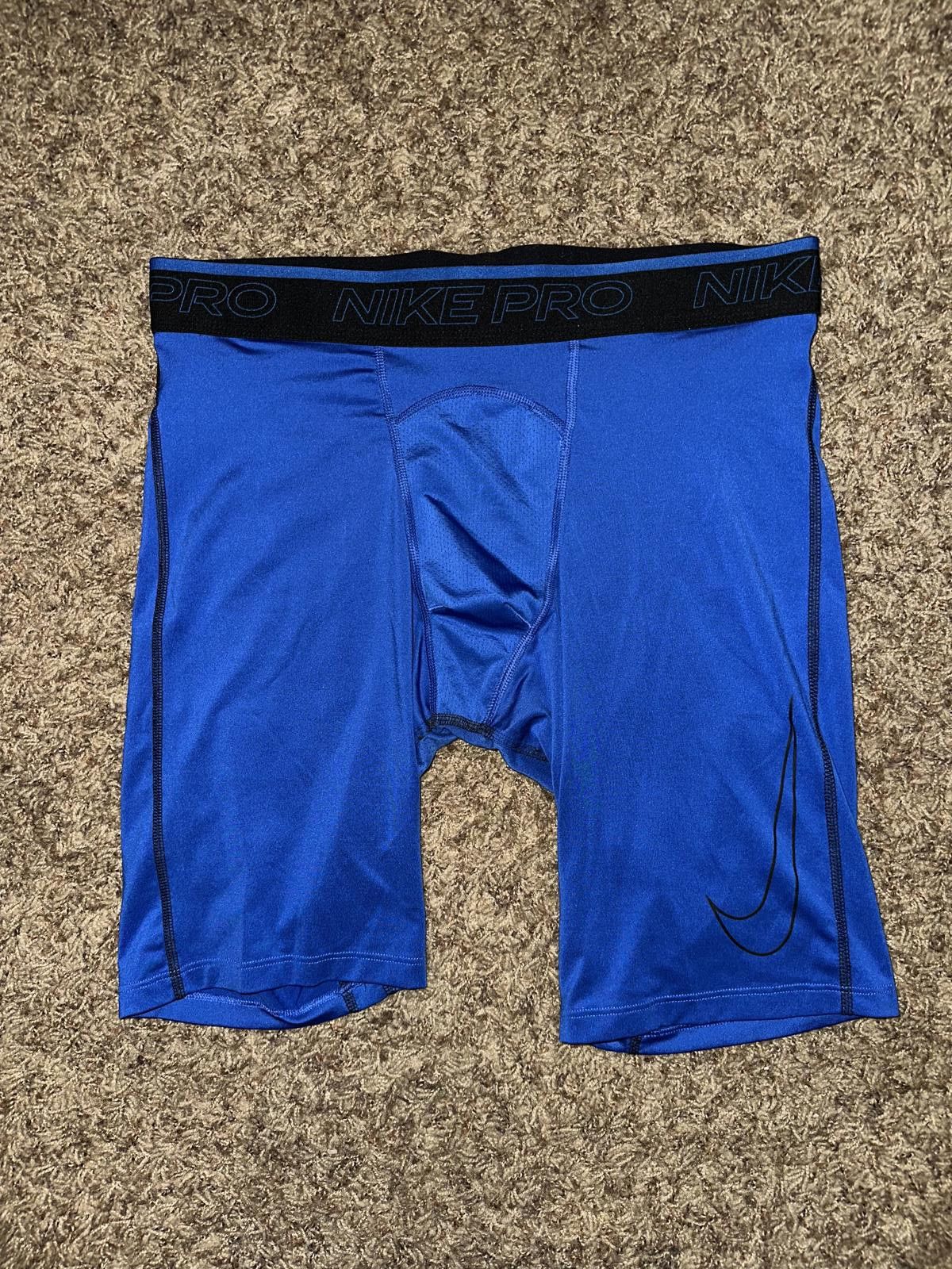 Nike Nike Pro Cool Training Compression Blue Shorts Size US 34 / EU 50 - 1 Thumbnail