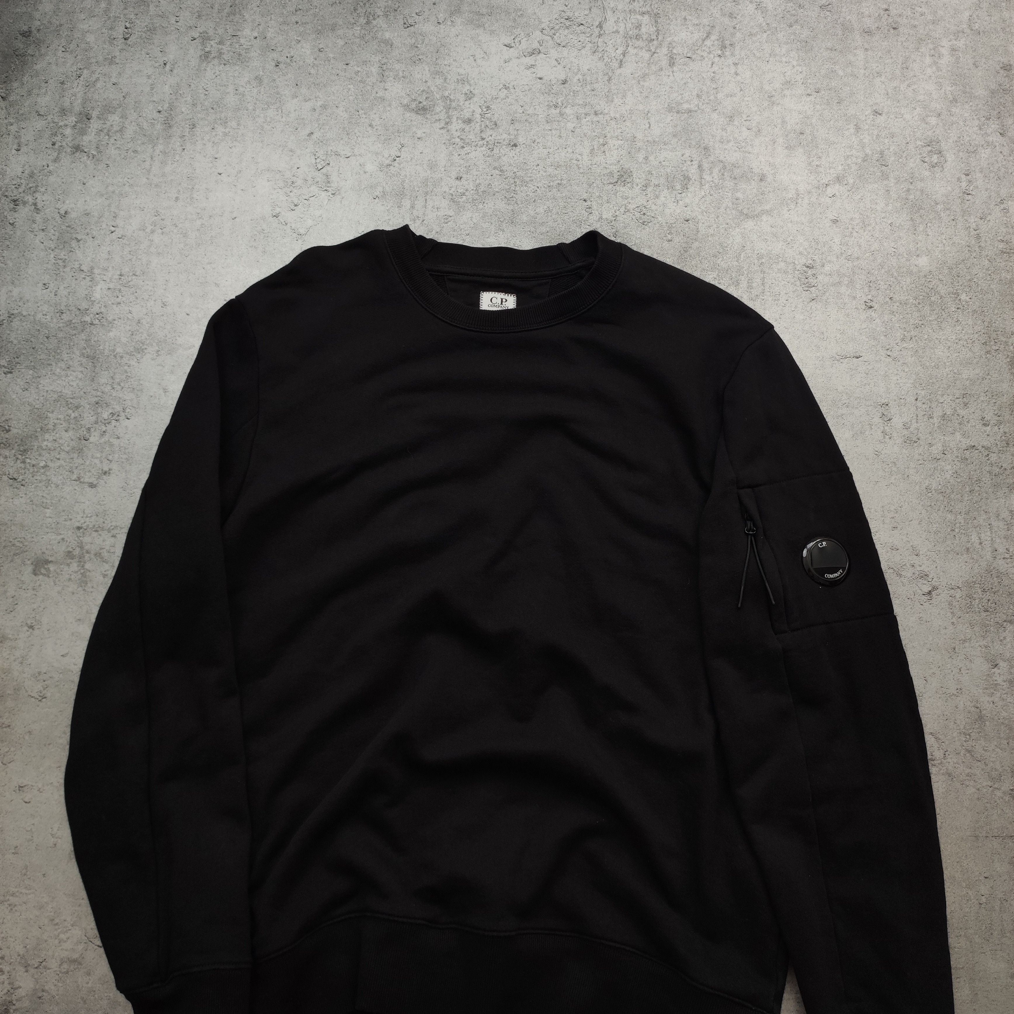 C.P. Company × Massimo Osti × Stone Island C.P Company CP Company Classic Black Sleeve Pocket Crewneck Size US XXL / EU 58 / 5 - 2 Thumbnail